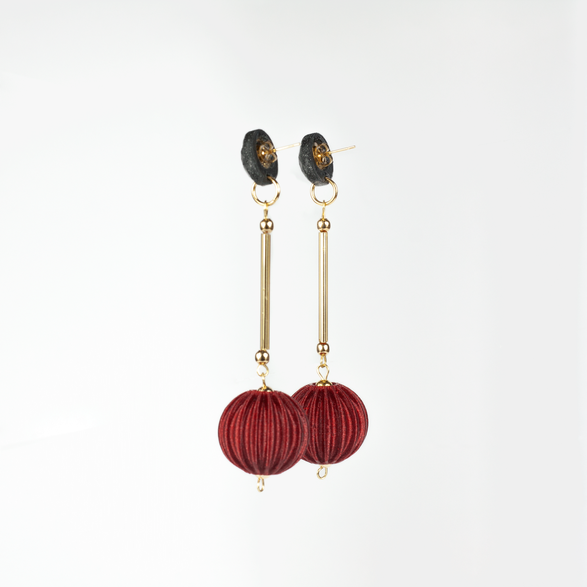 Pendientes Cassid Granate - 5