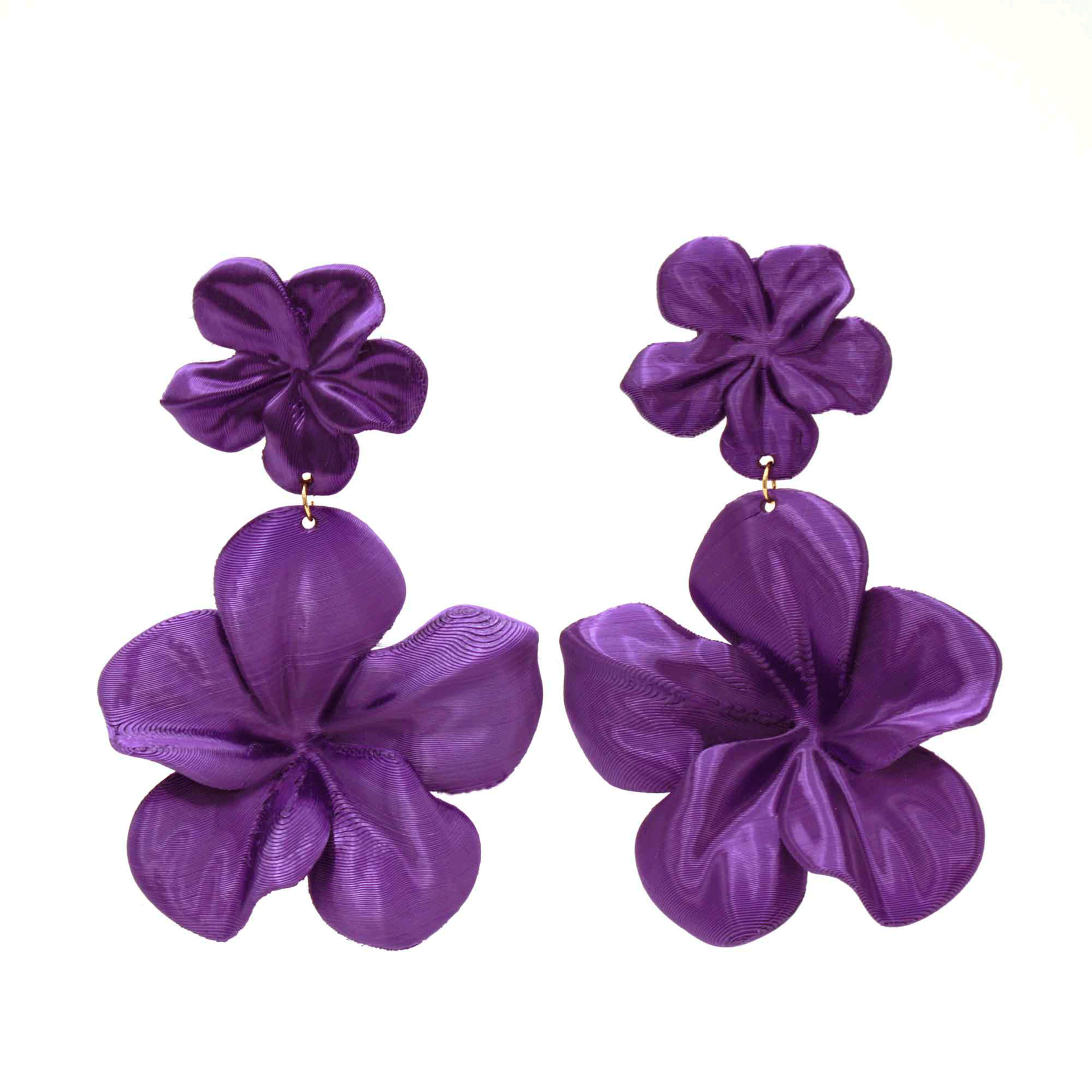 Pendientes Gran Hibis Purple - 3