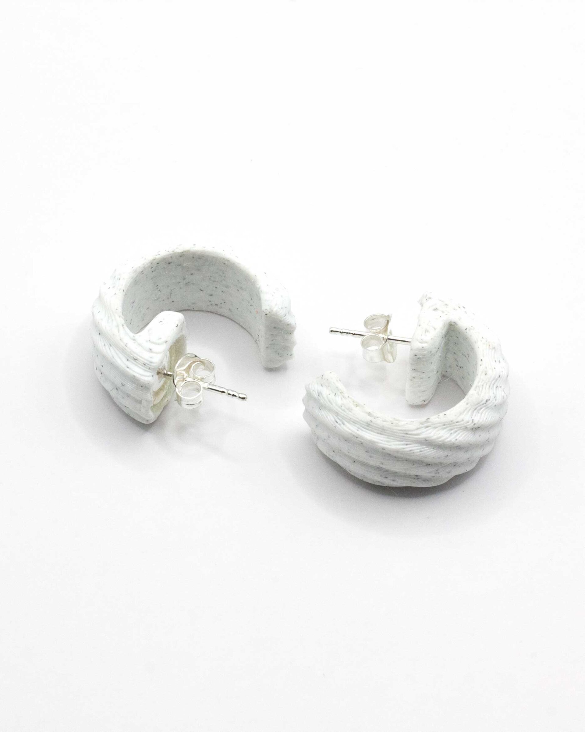 Aros mini en Blanco Mármol - 2