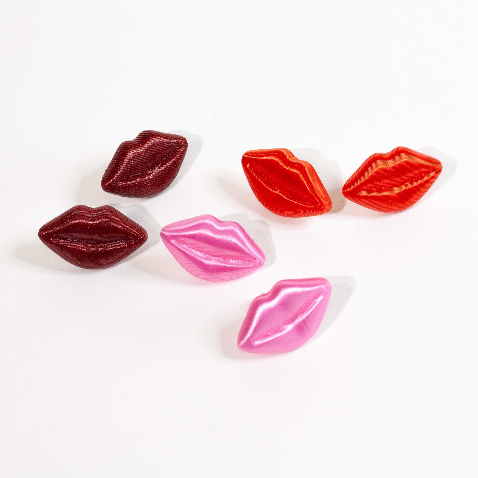 Pendientes KISSES Rojo Oscuro - 3