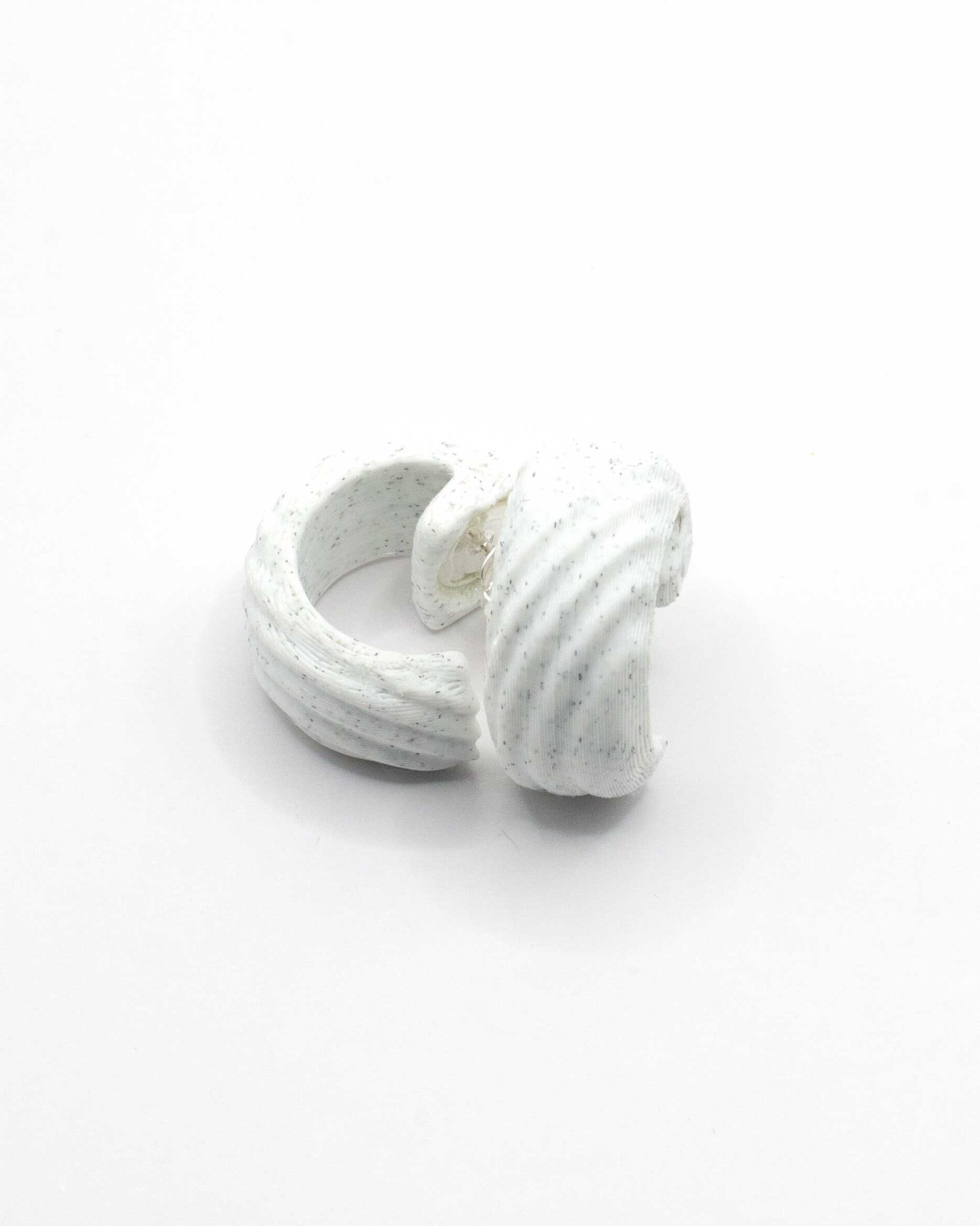 Aros mini en Blanco Mármol - 6
