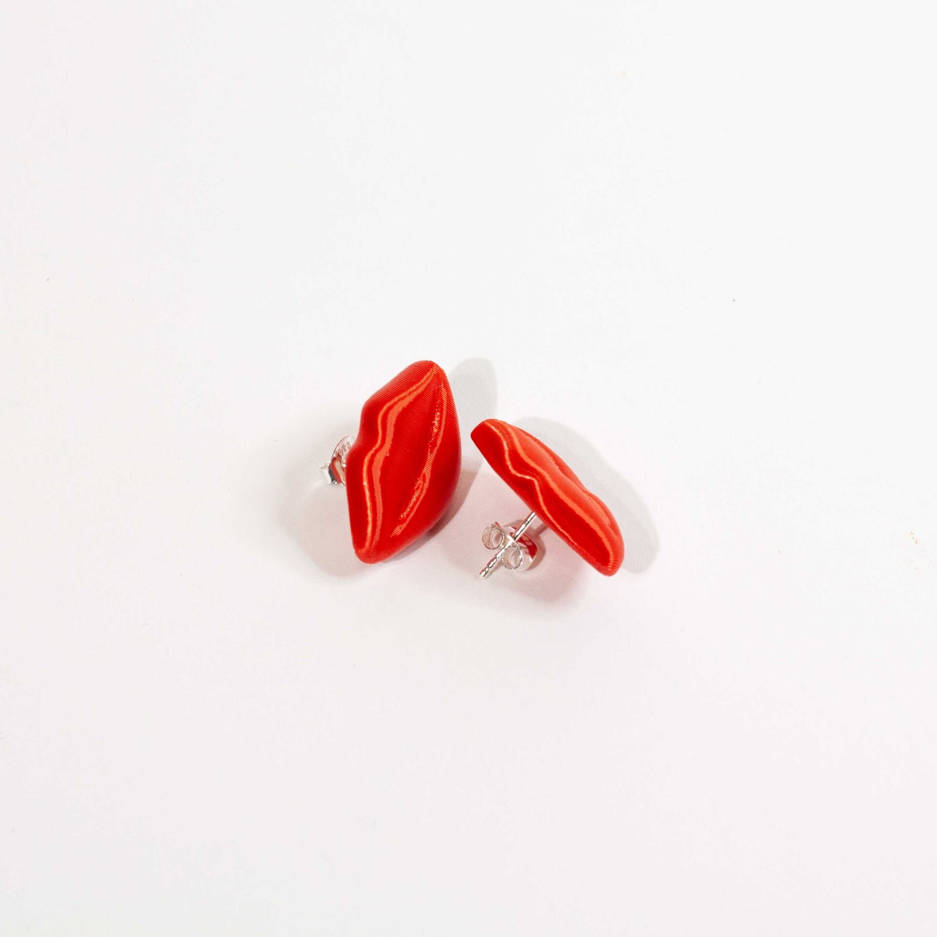 Pendientes KISSES Rojo Coral - 3