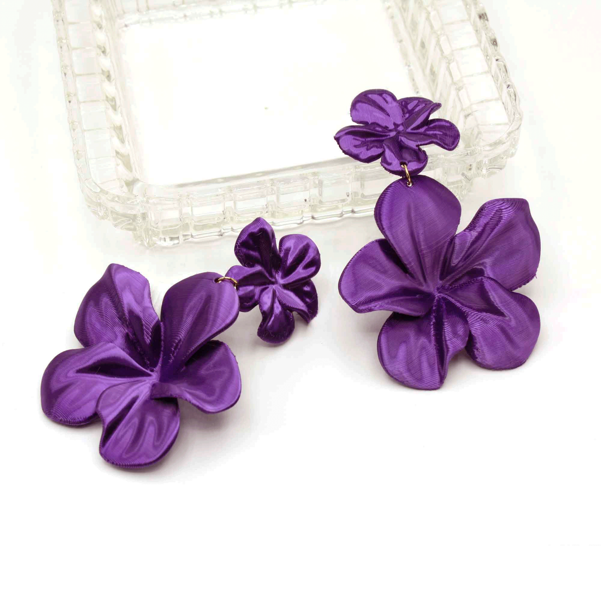 Pendientes Gran Hibis Purple - 5