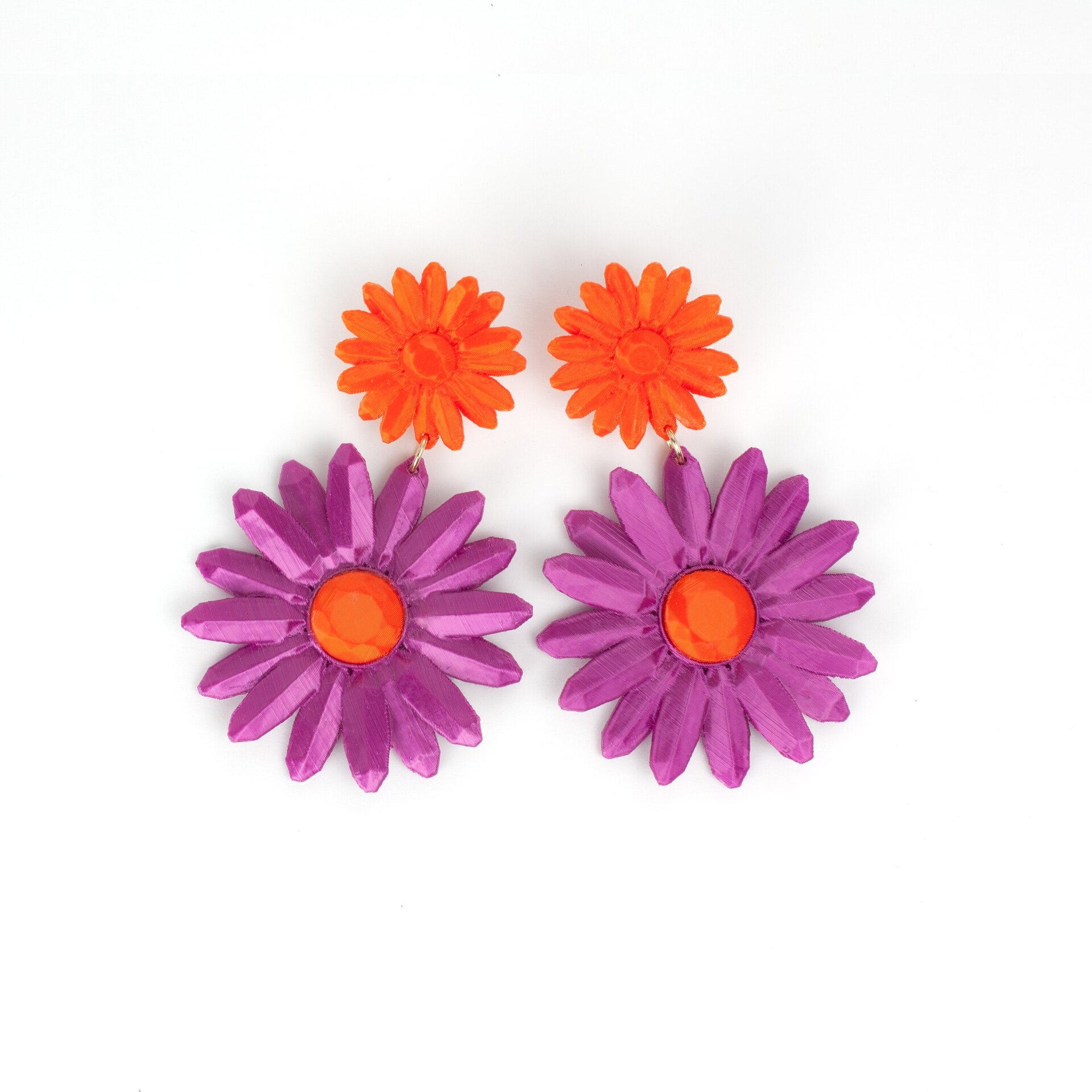 Pendientes Marguerite Ciclamen - 3