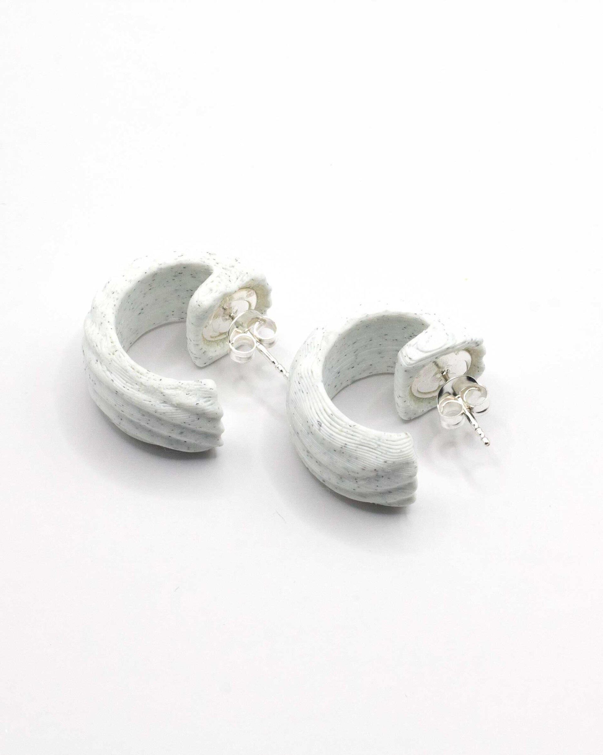 Aros mini en Blanco Mármol - 3