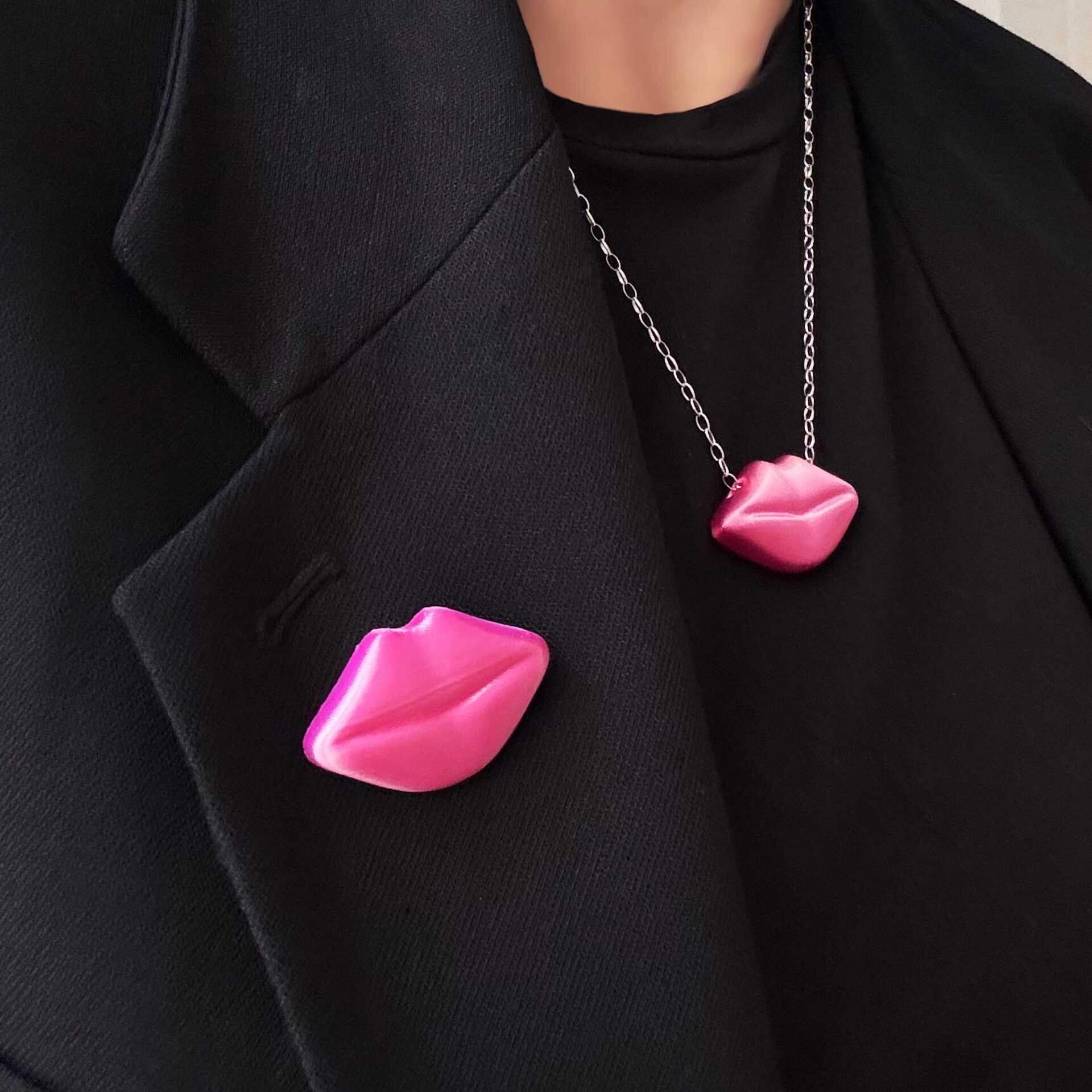 Broche Lips Rosa Pink - 2