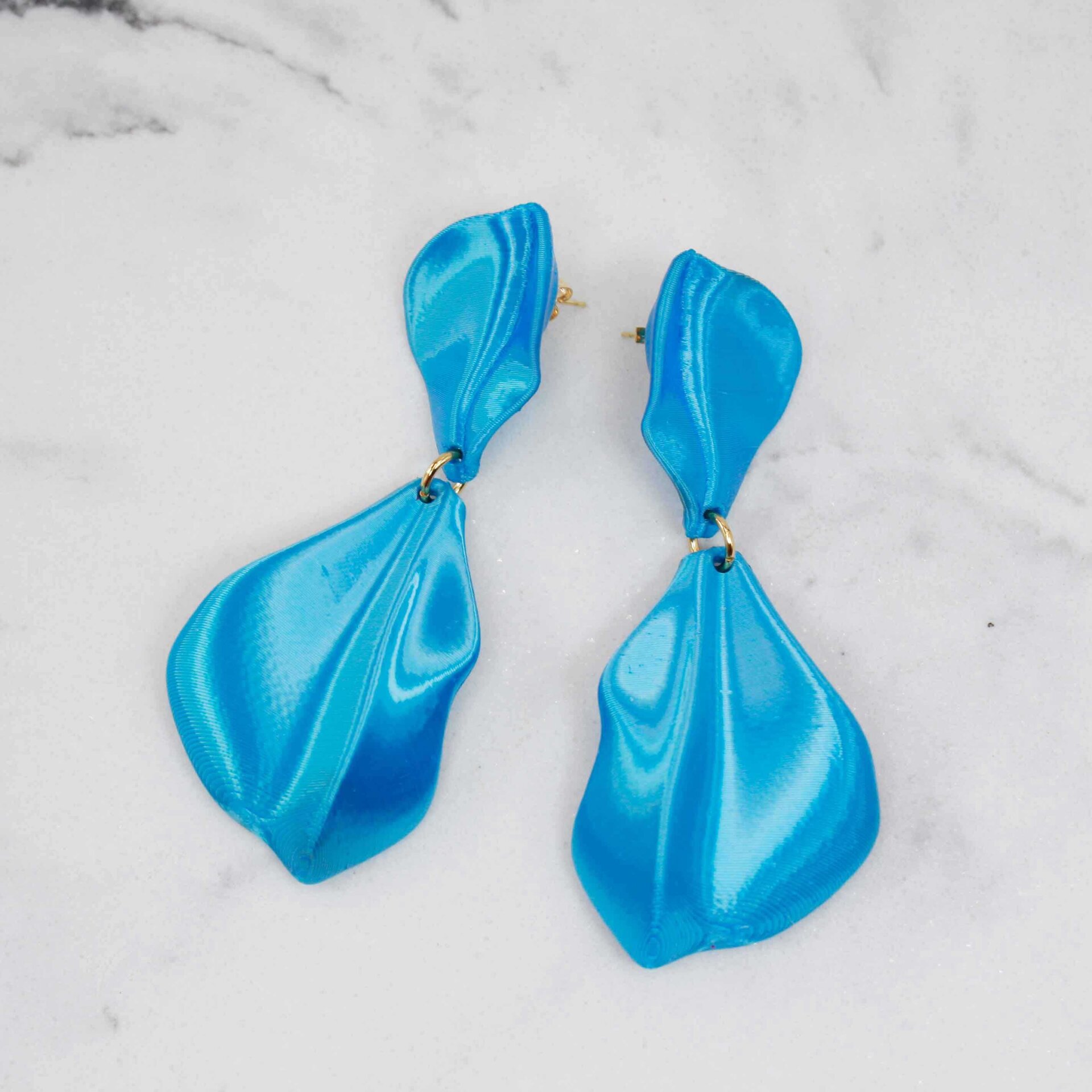Pendientes Hanabira Cyan - 3