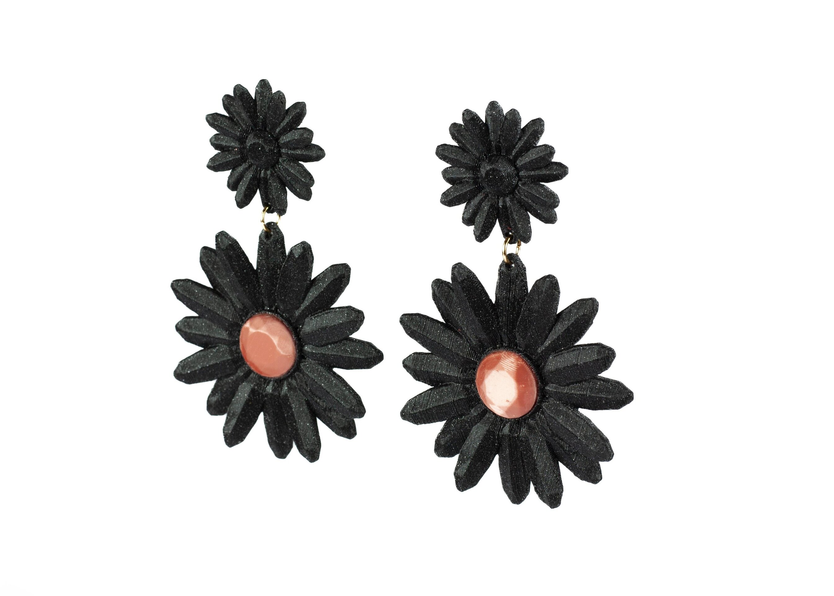 Pendientes Marguerite Black - 4