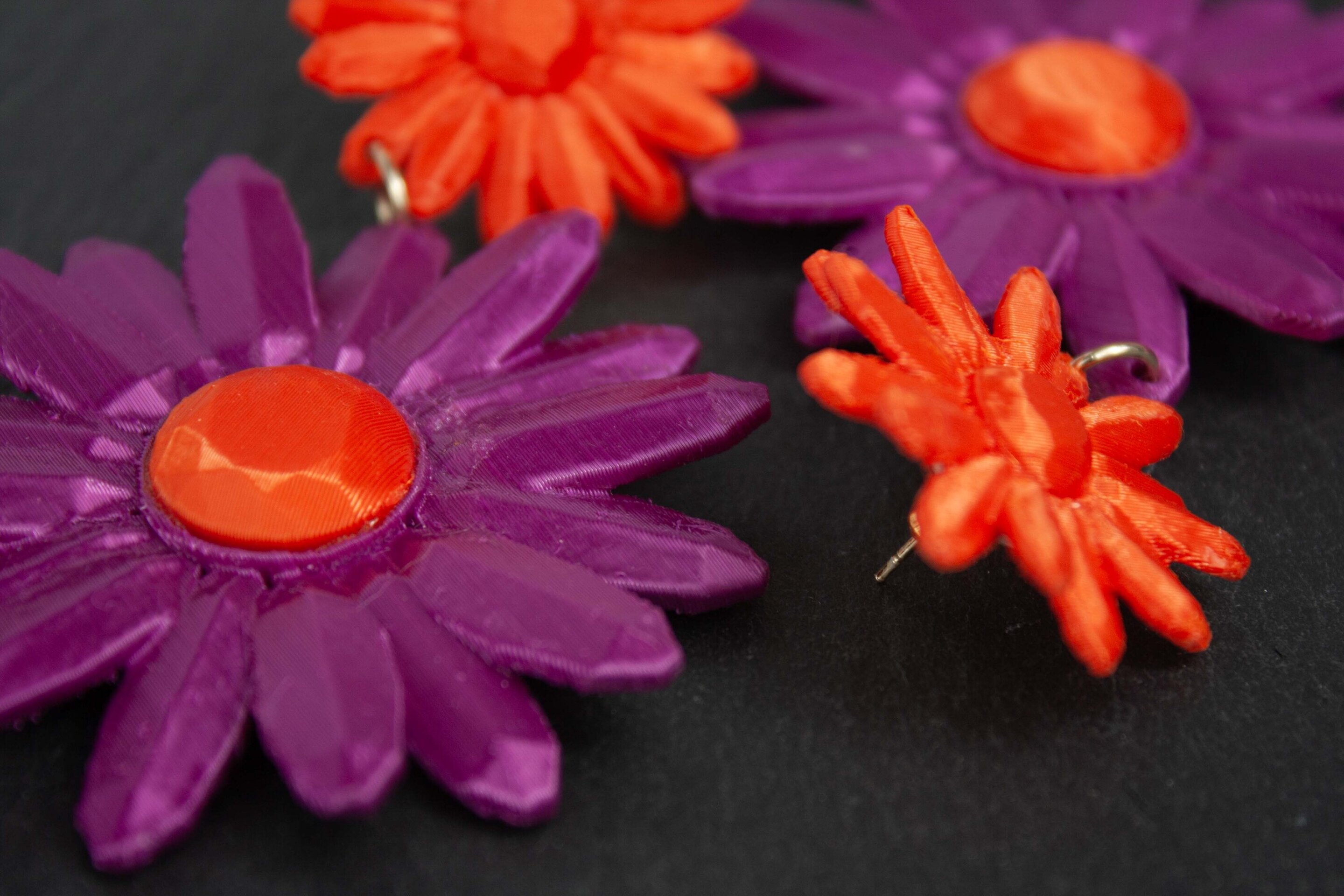 Pendientes Marguerite Ciclamen - 5