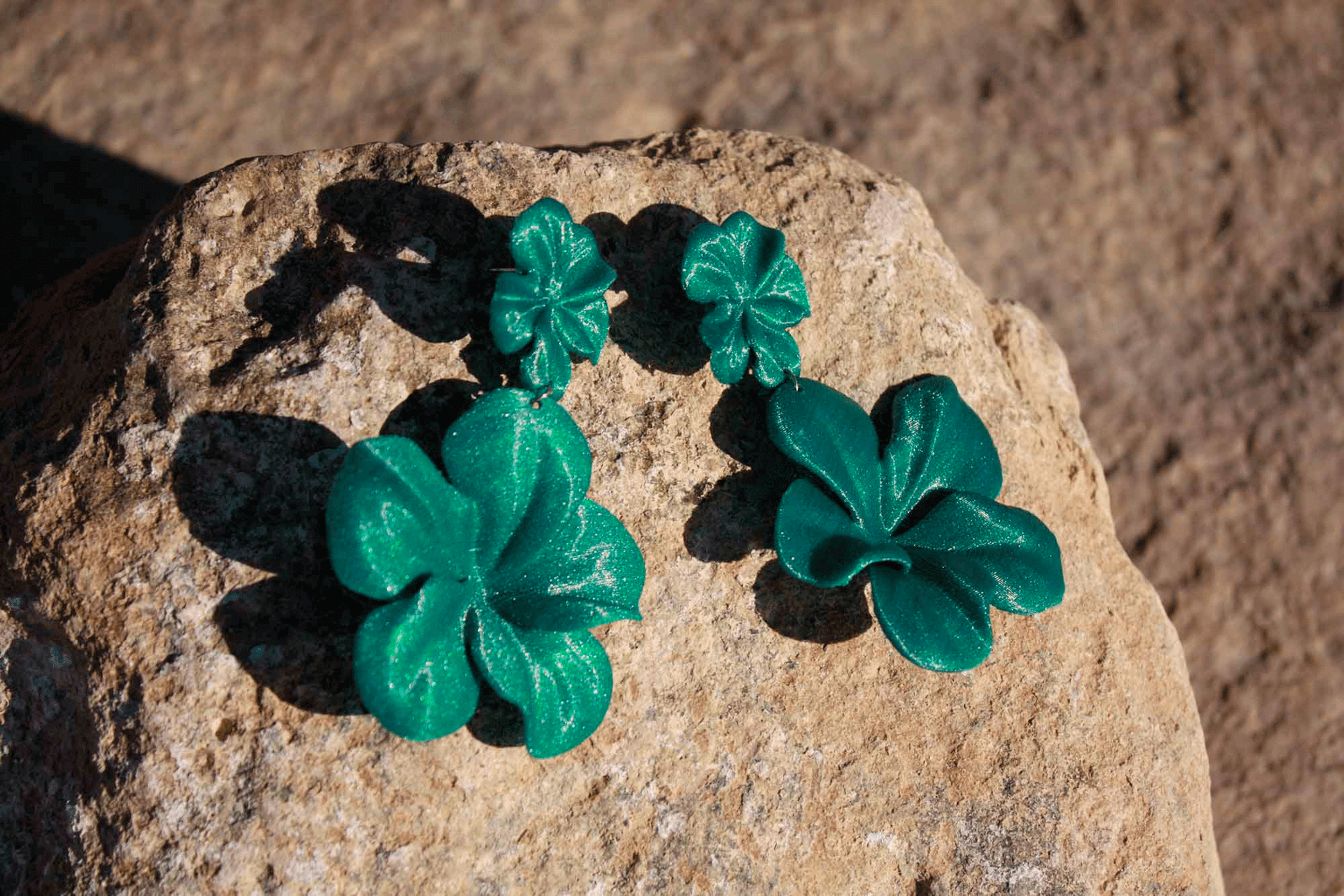 Pendientes Gran Hibis Emerald - 4
