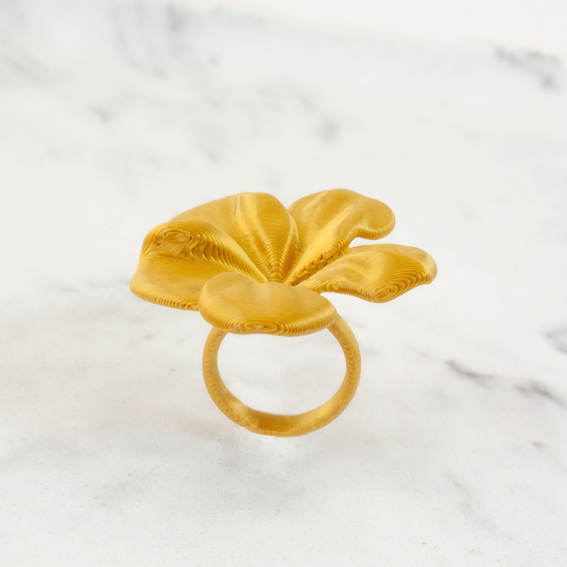 Anillo Hibis Dorado - 2