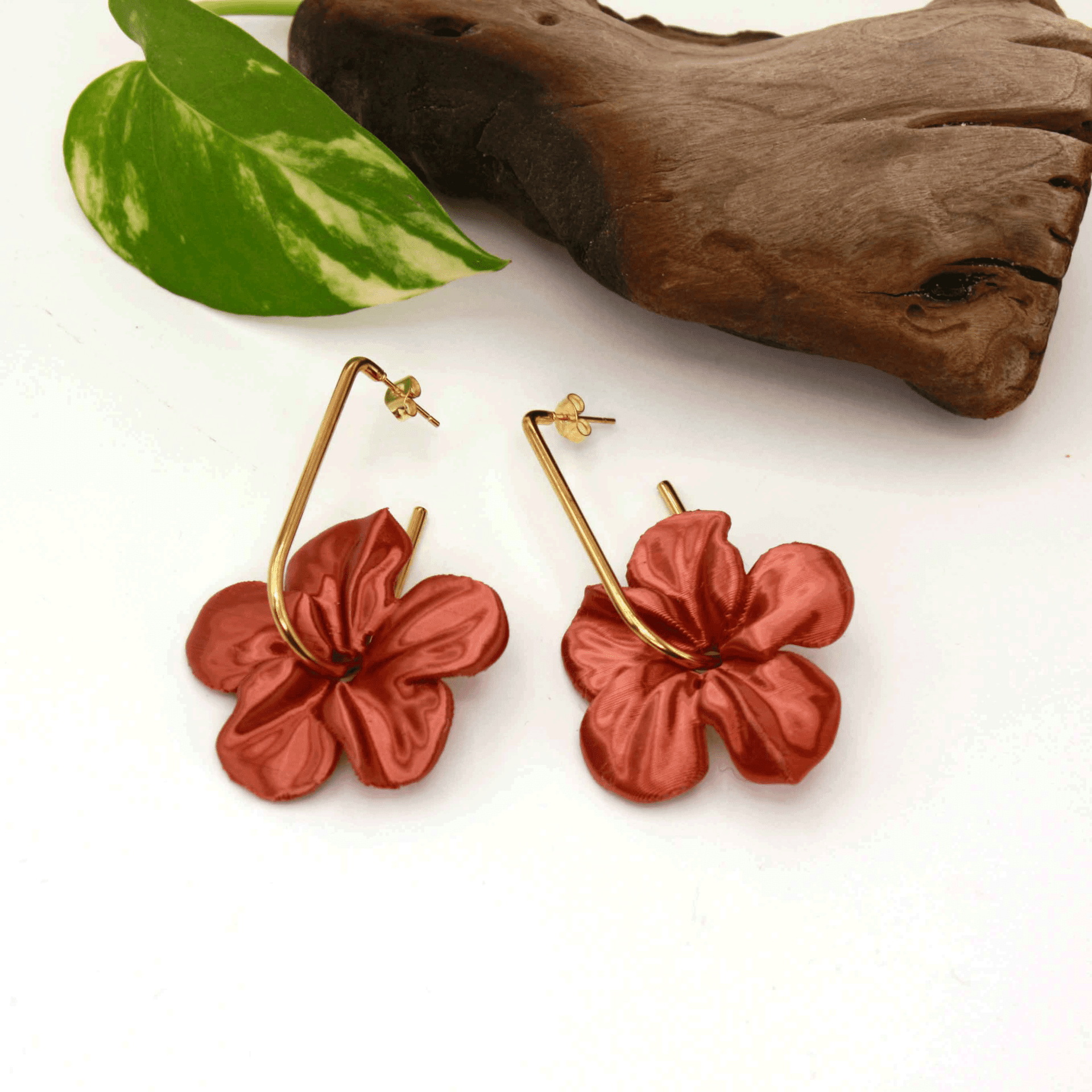 Pendientes Trionum Cobre - 3