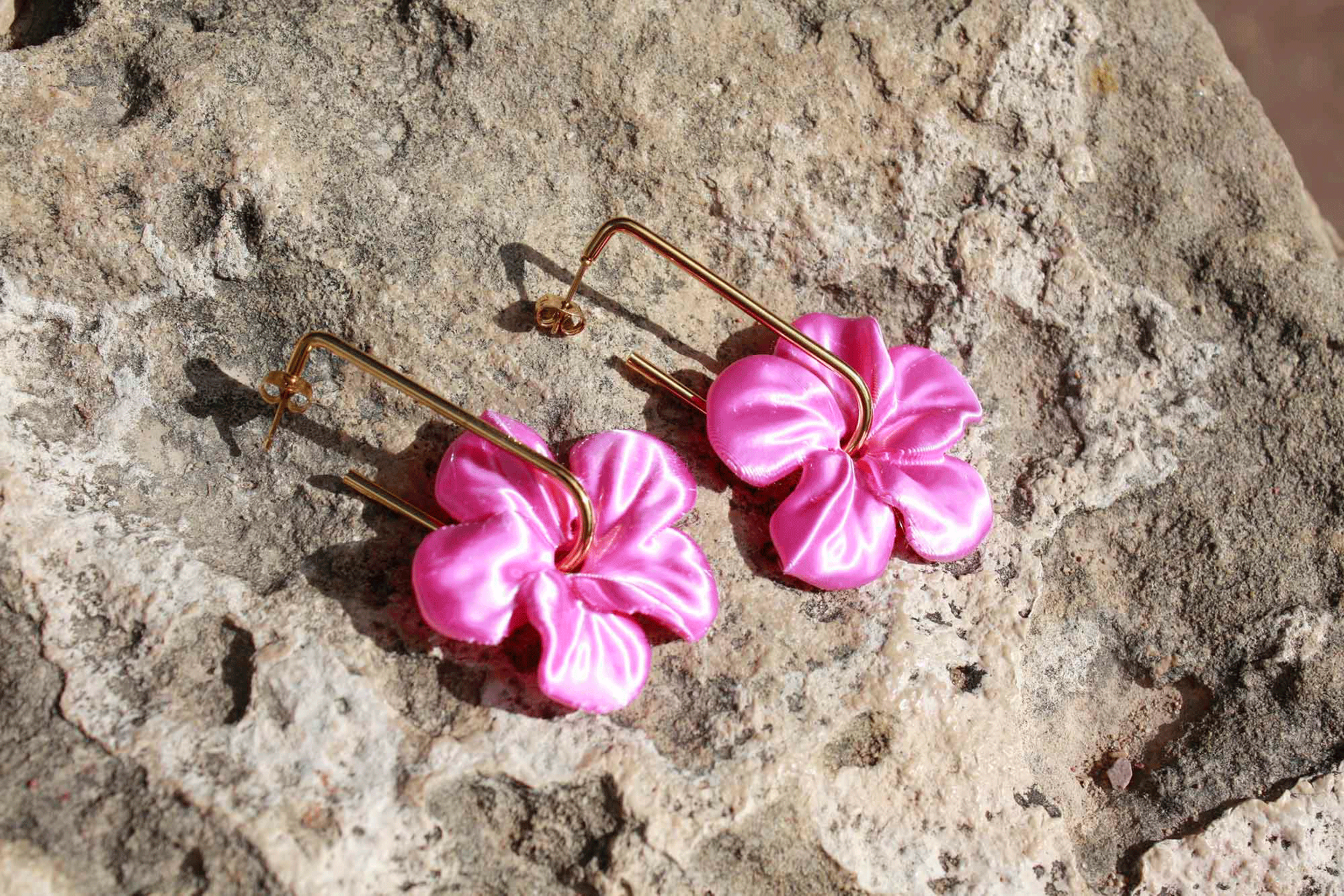 Pendientes Trionum Pink - 3