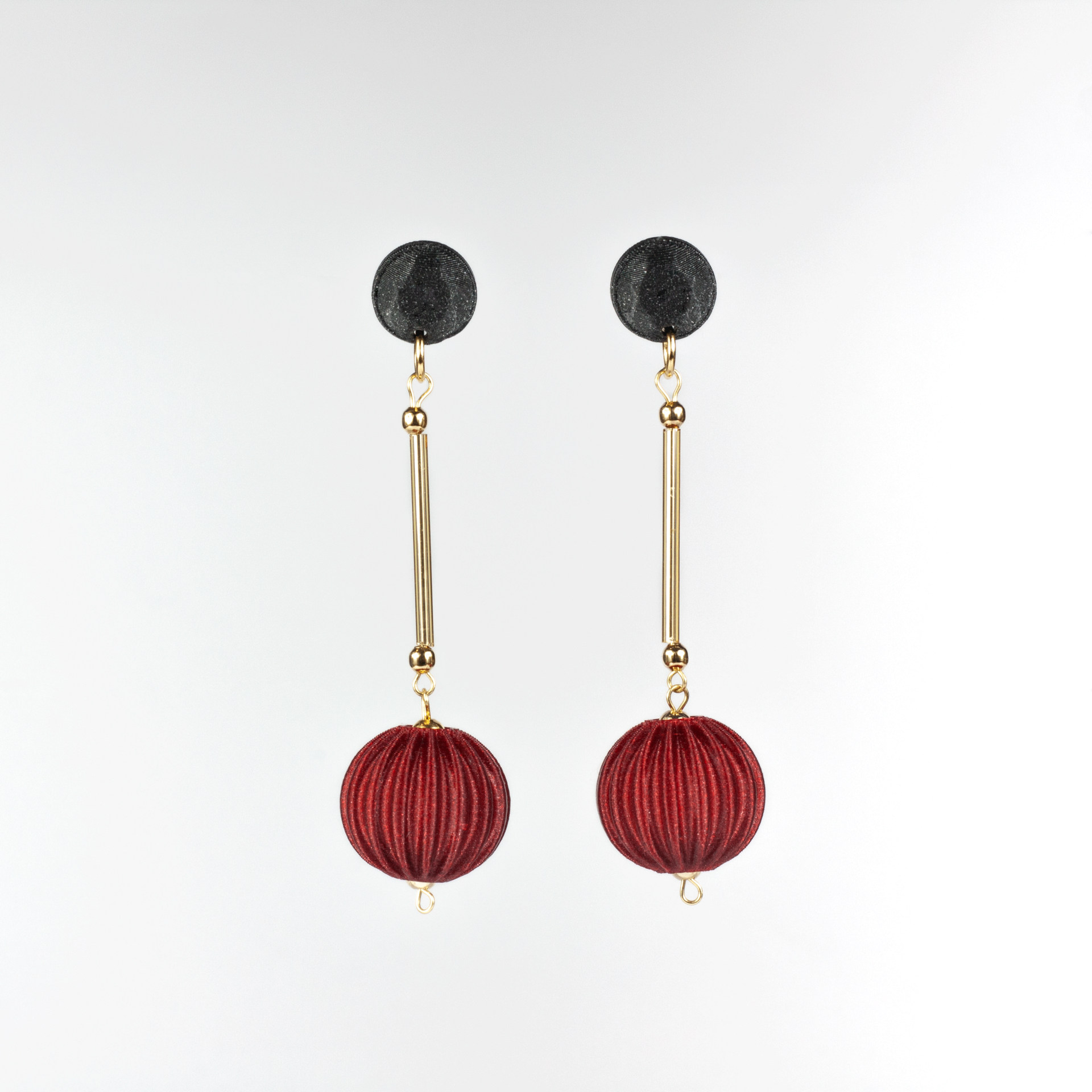 Pendientes Cassid Granate - 2