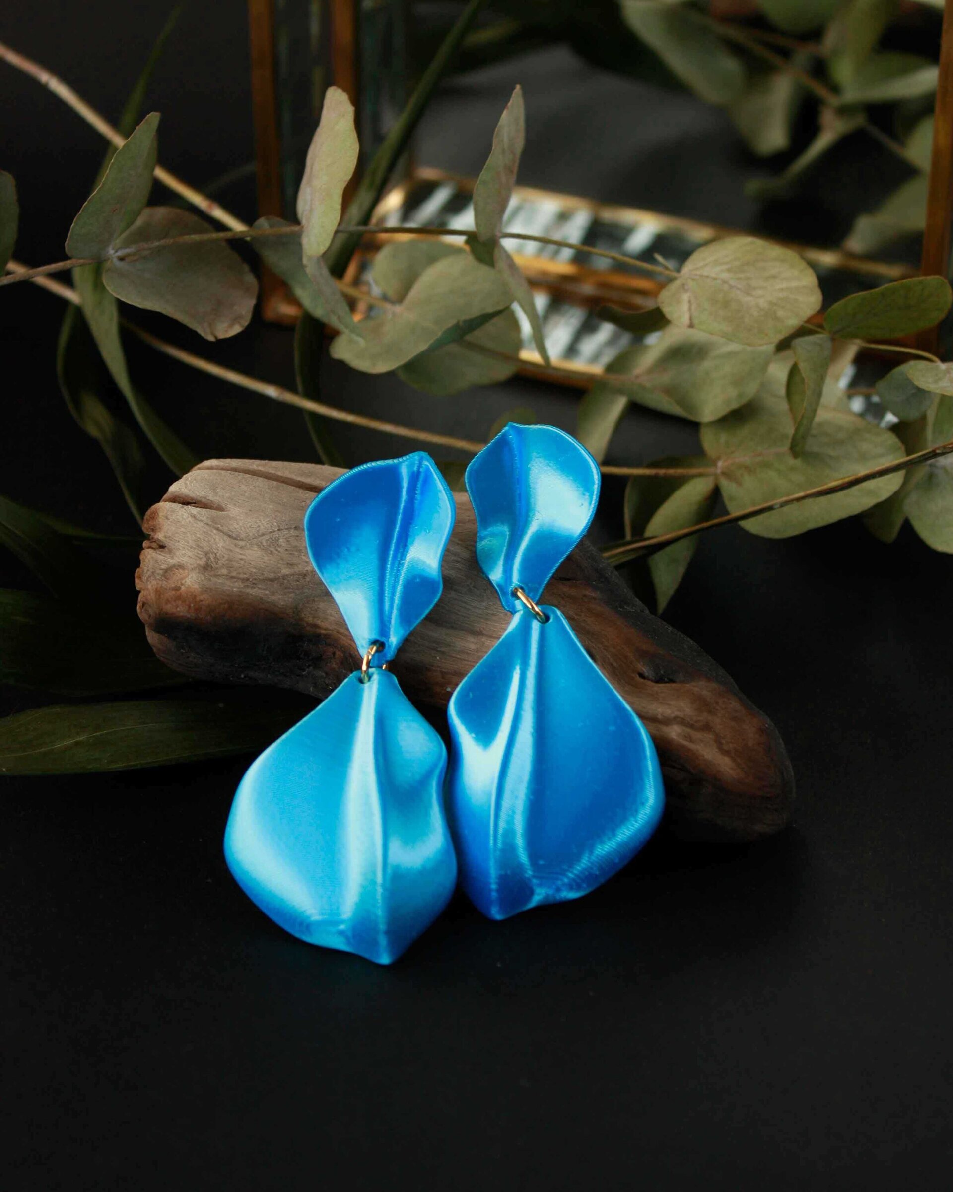 Pendientes Hanabira Cyan - 4