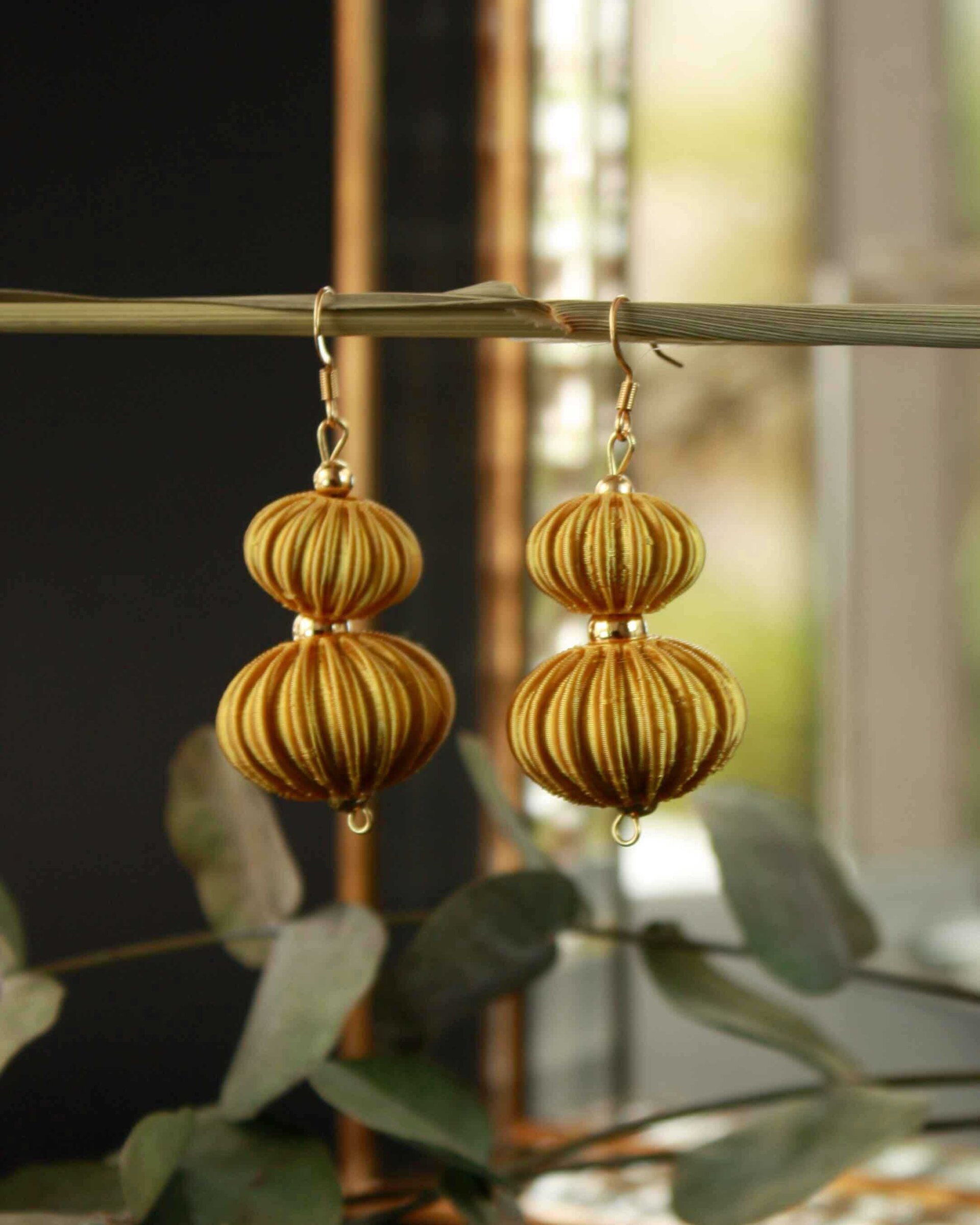 Pendientes Boletia Dorado - 2