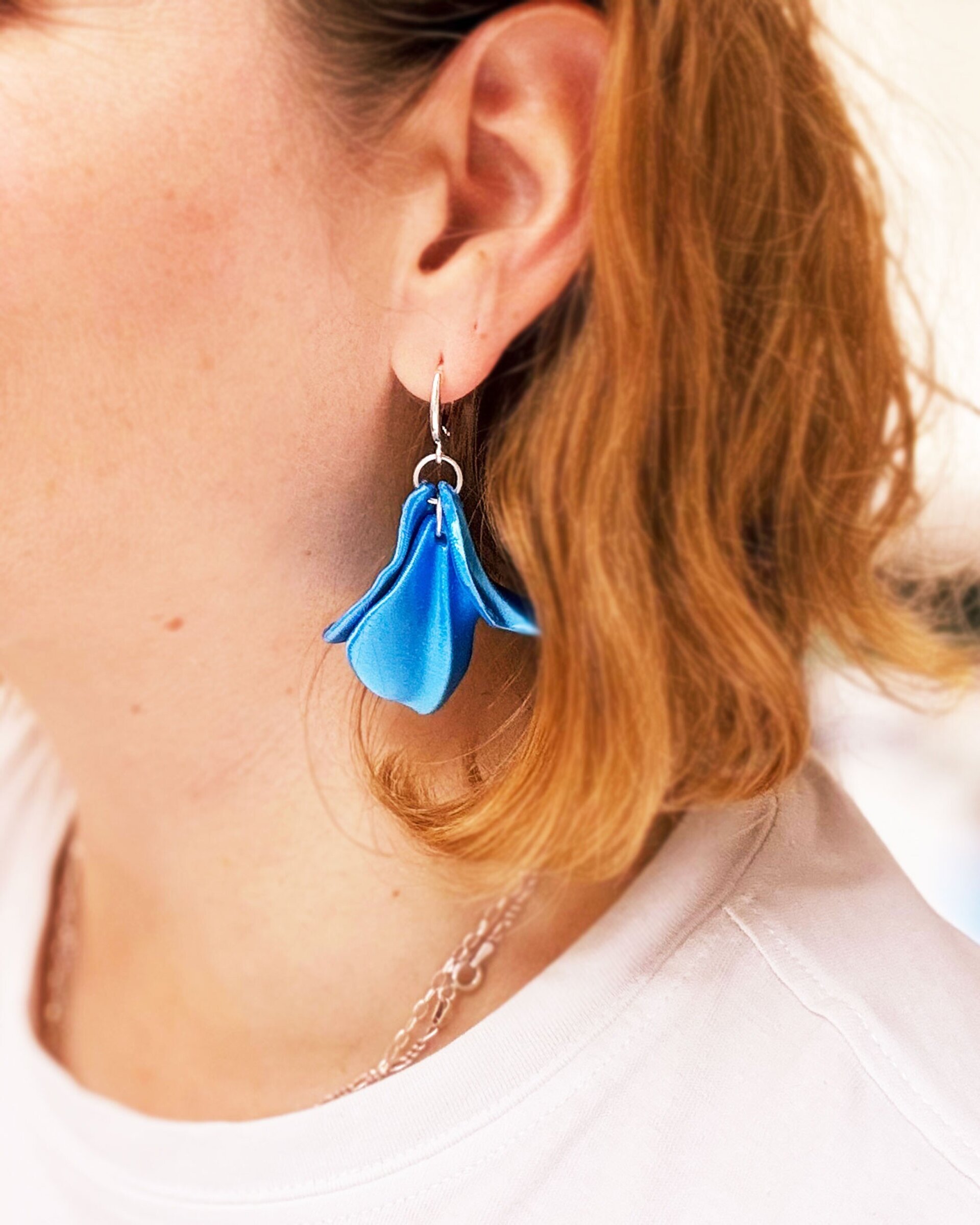 Malva Pendientes color Azul Cyan - 2