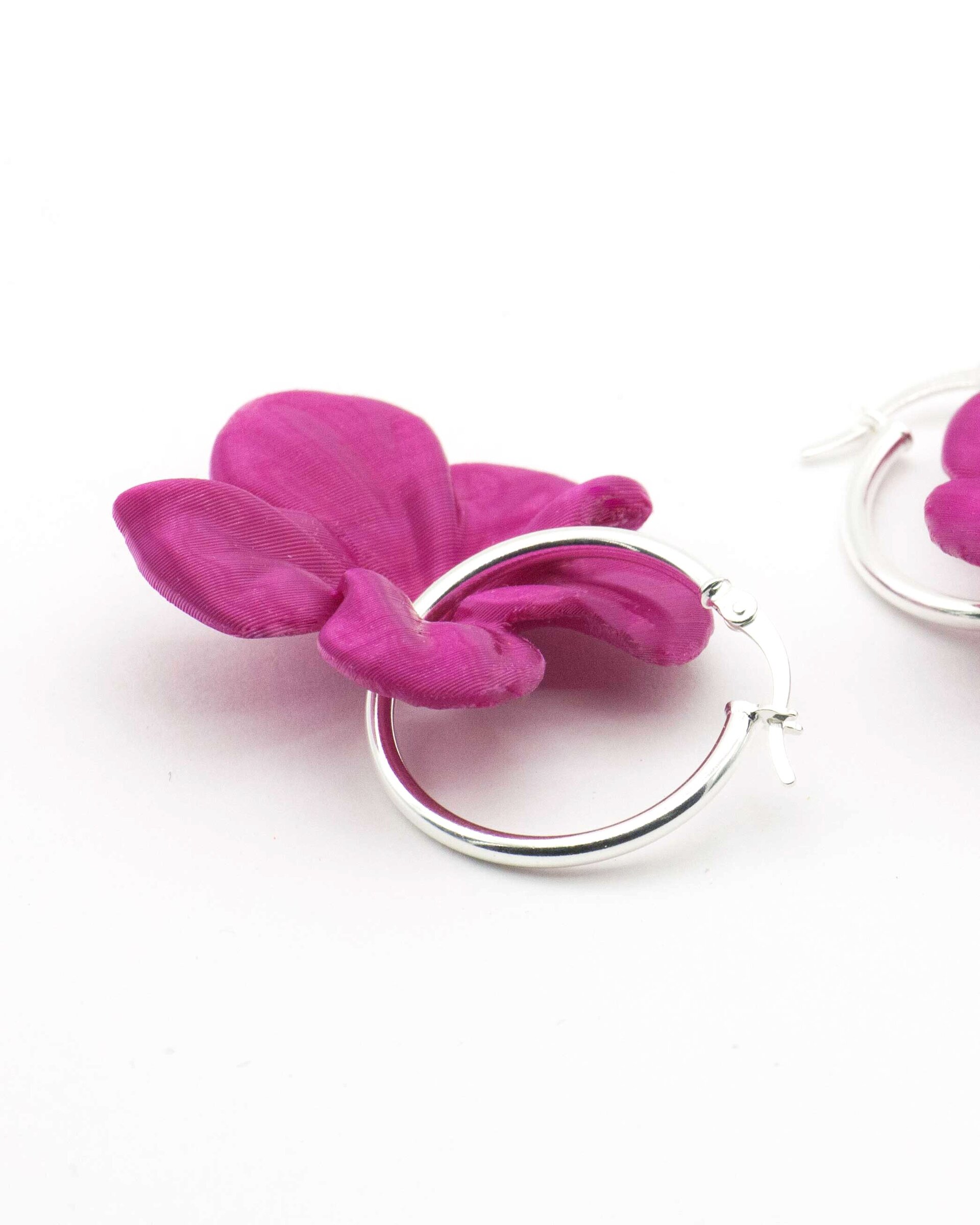 Pendientes Carmen en Rosa Ciclamen - 3