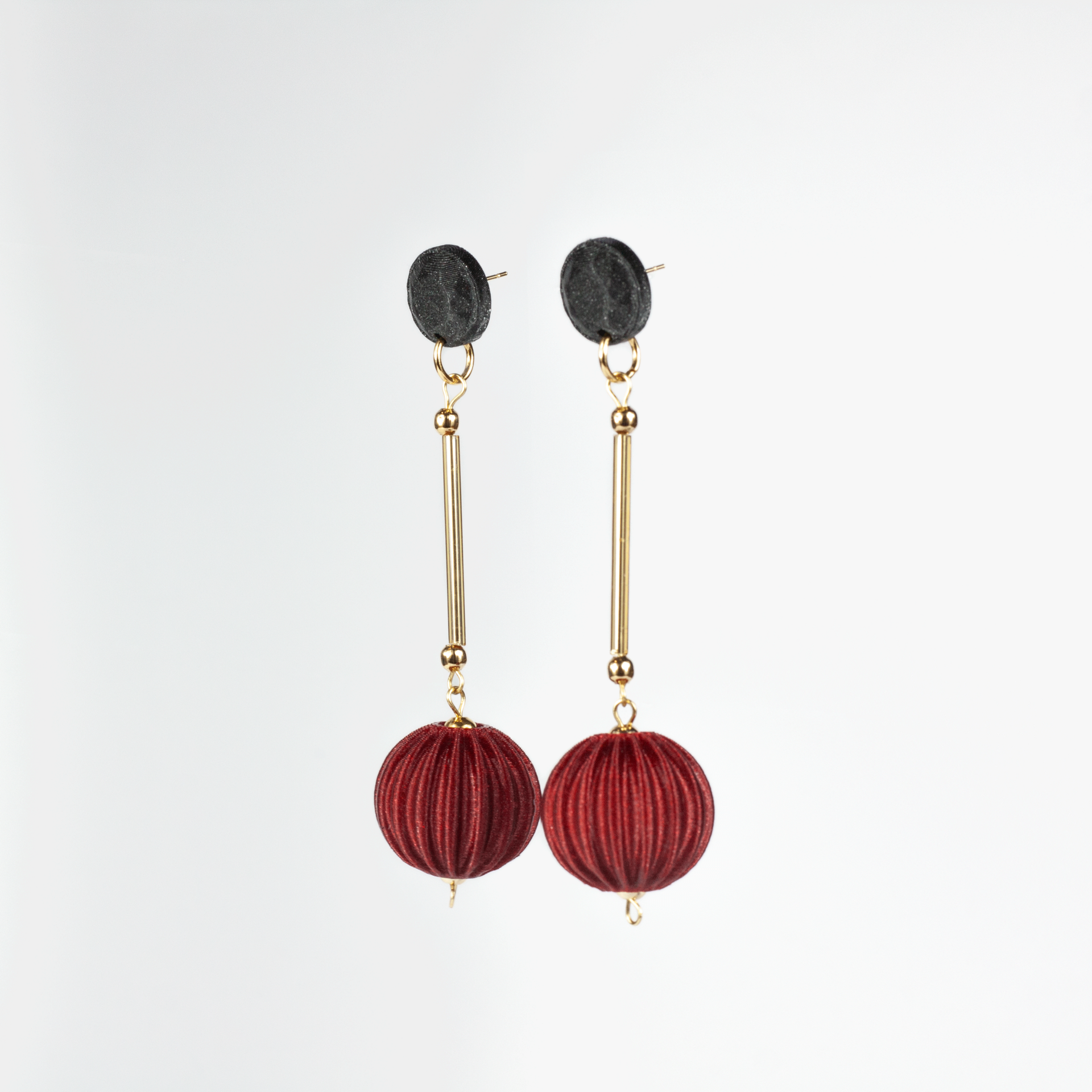 Pendientes Cassid Granate - 4
