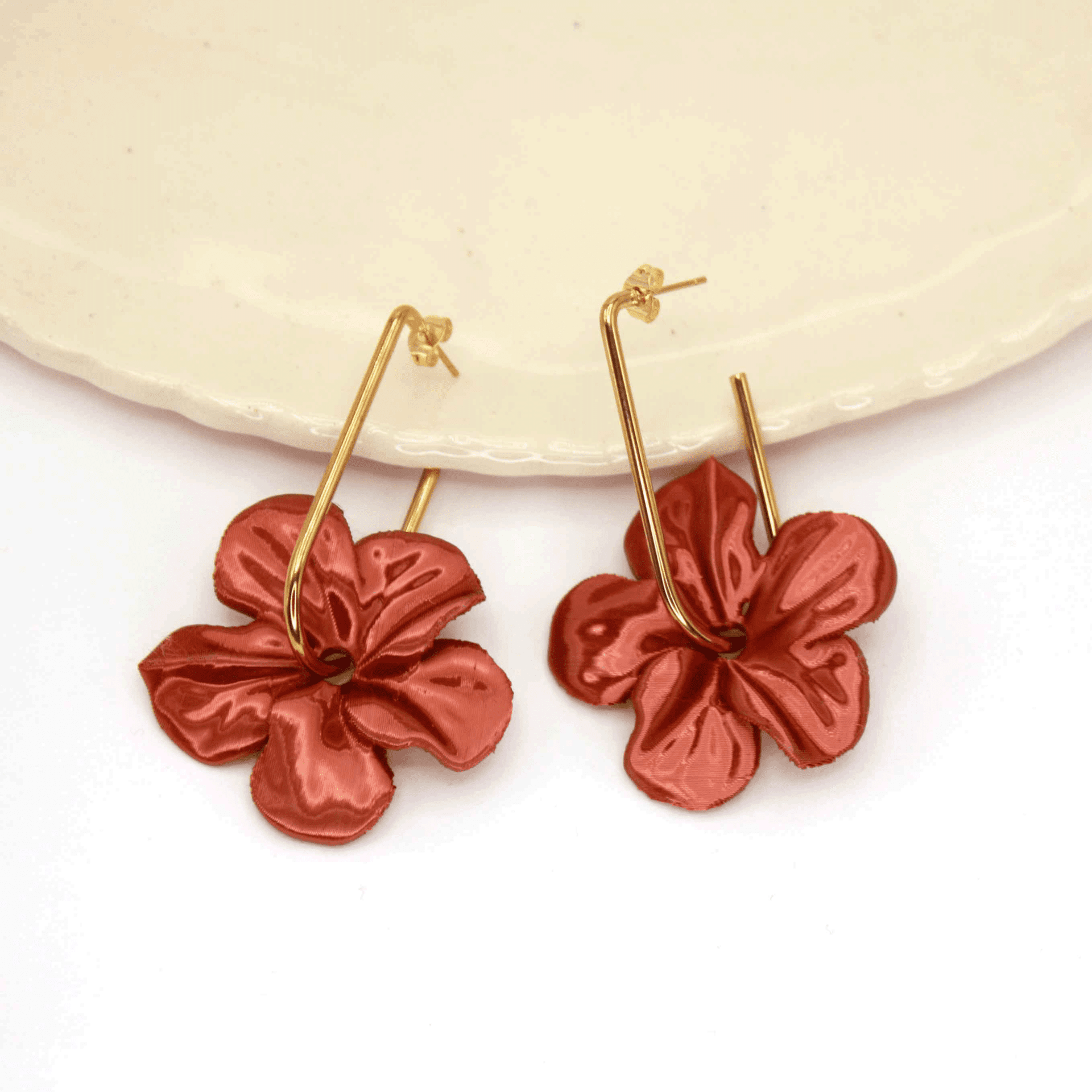 Pendientes Trionum Cobre - 4