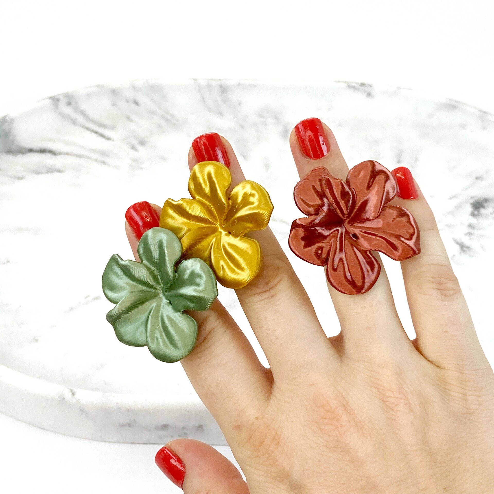 Anillo Hibis Leaf - 4