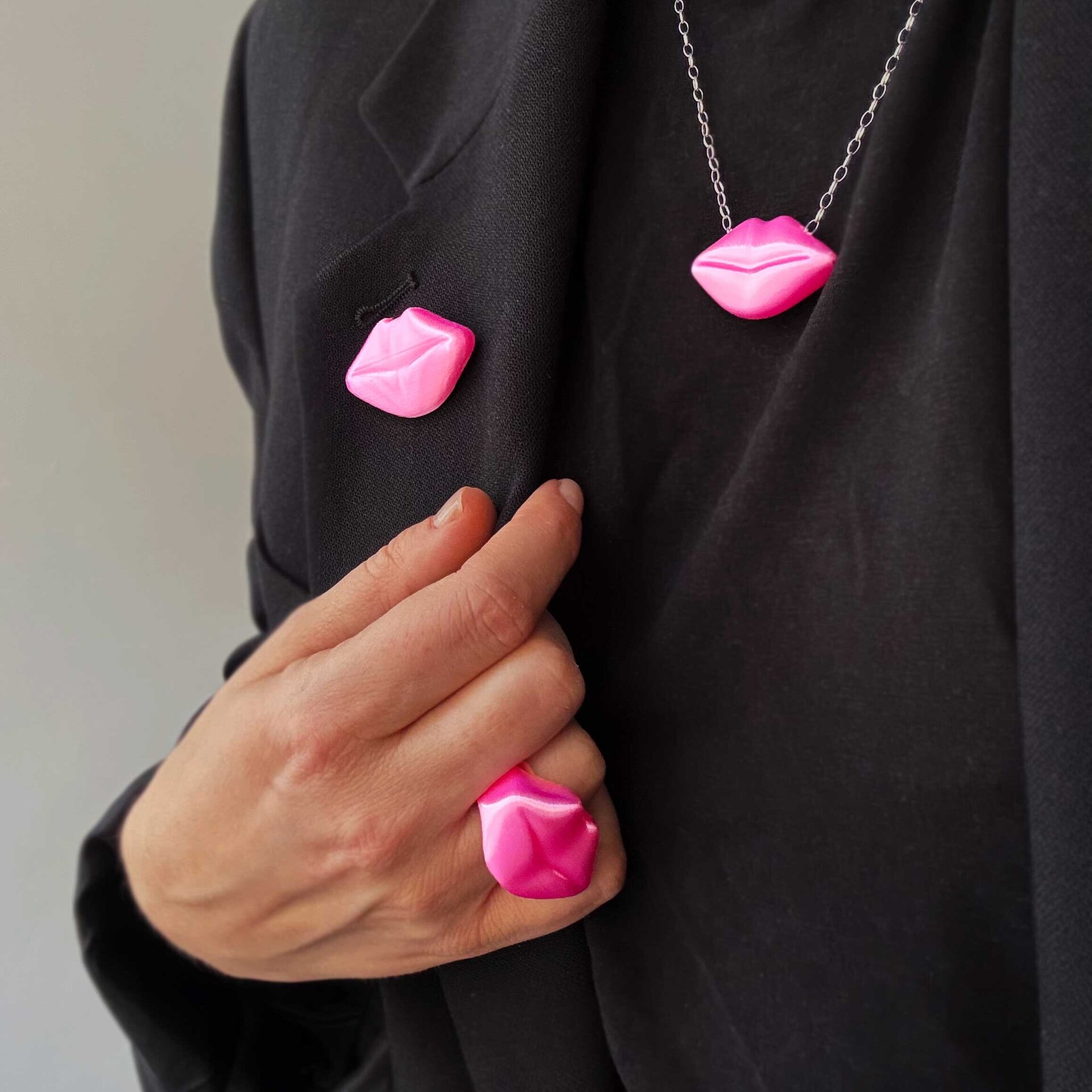 Broche Lips Rosa Pink - 5