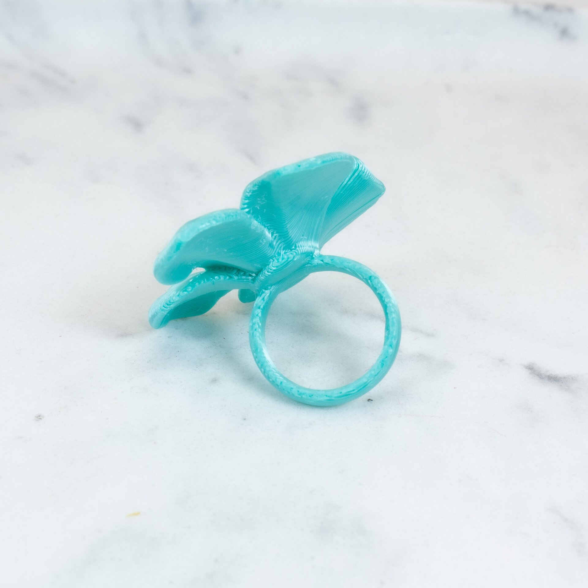 Anillo Hibis Turquesa - 2
