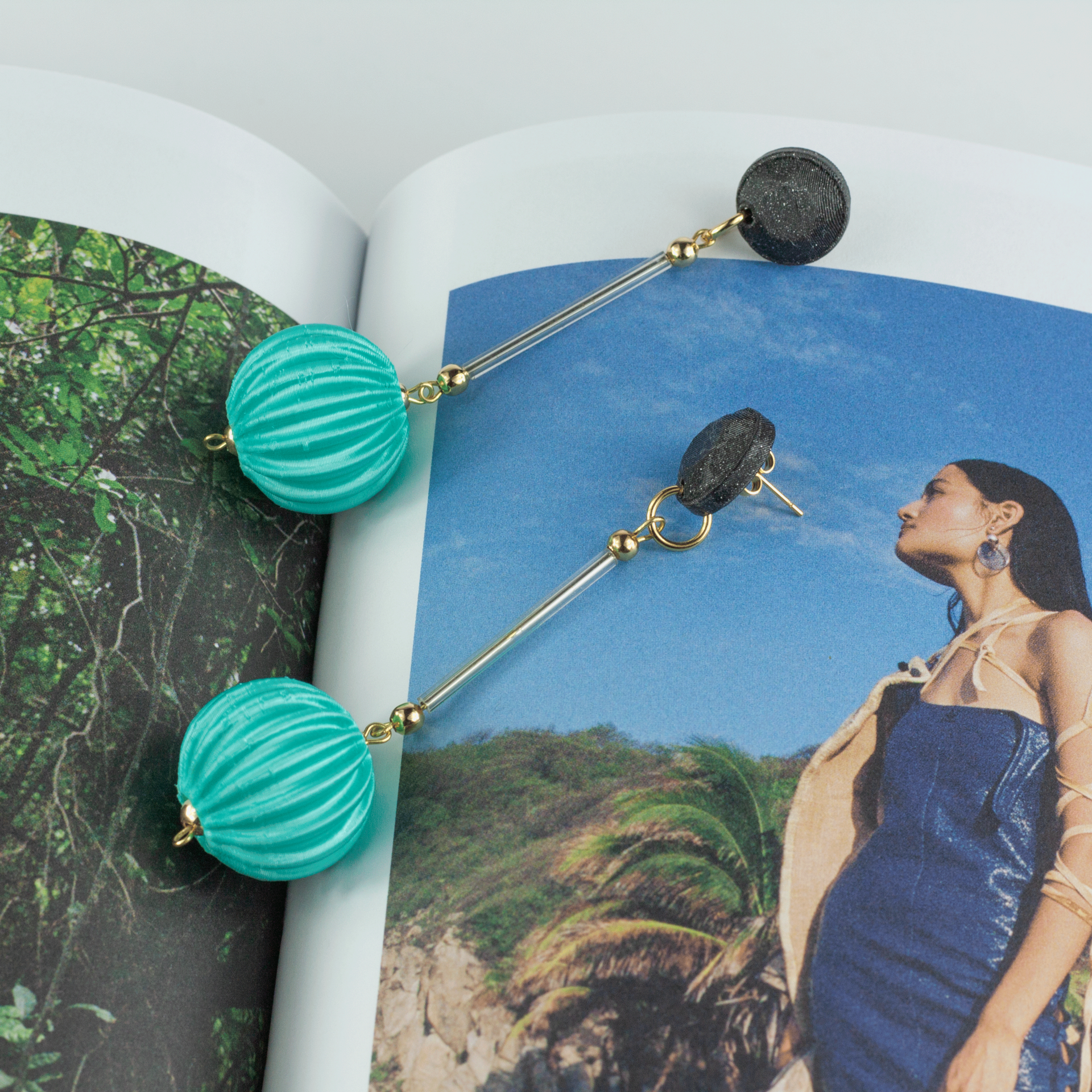 Pendientes Cassid Turquesa - 3