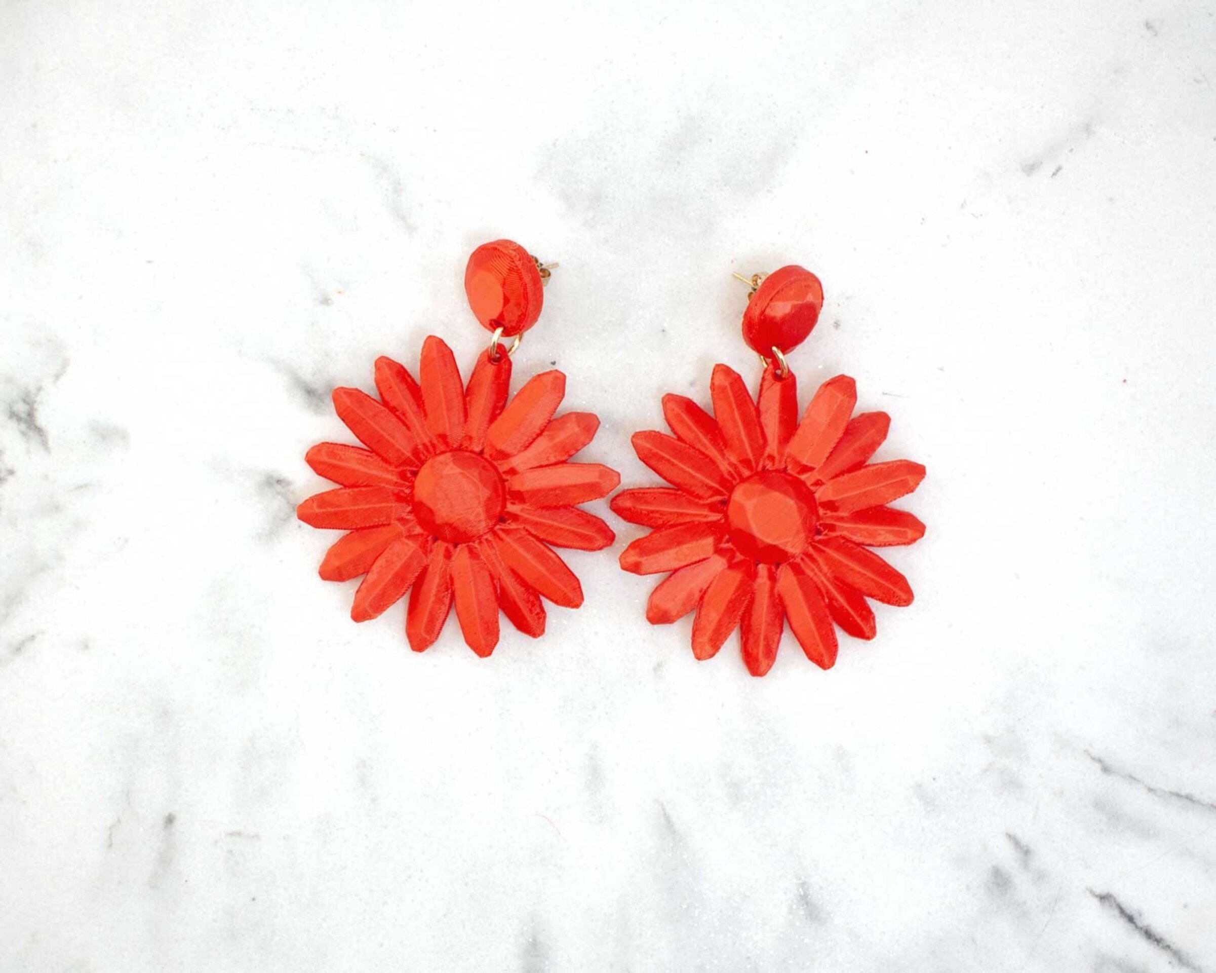 Pendientes Sevilha Rojo Coral - 5
