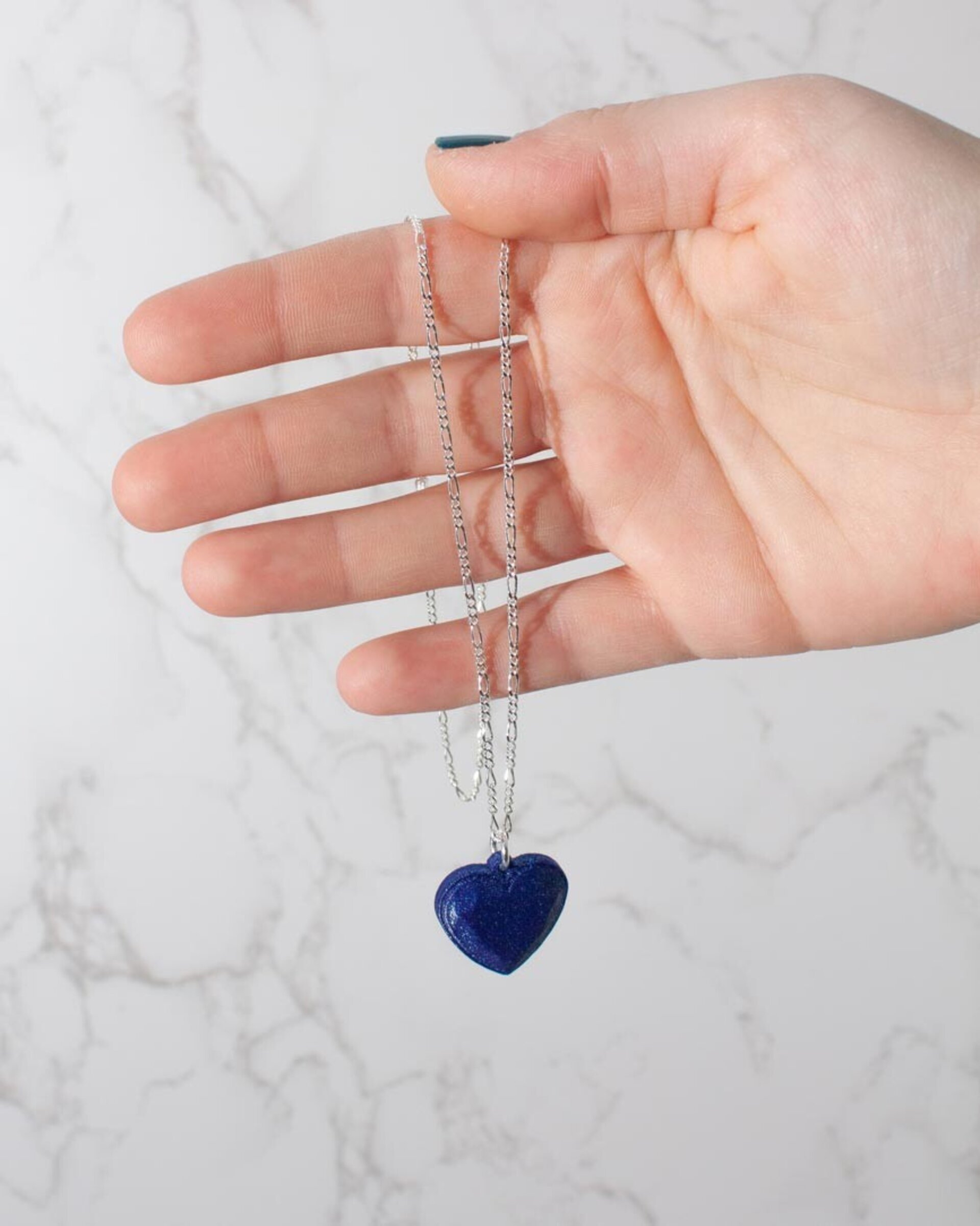 Colgante Mini Heart Azul - 3
