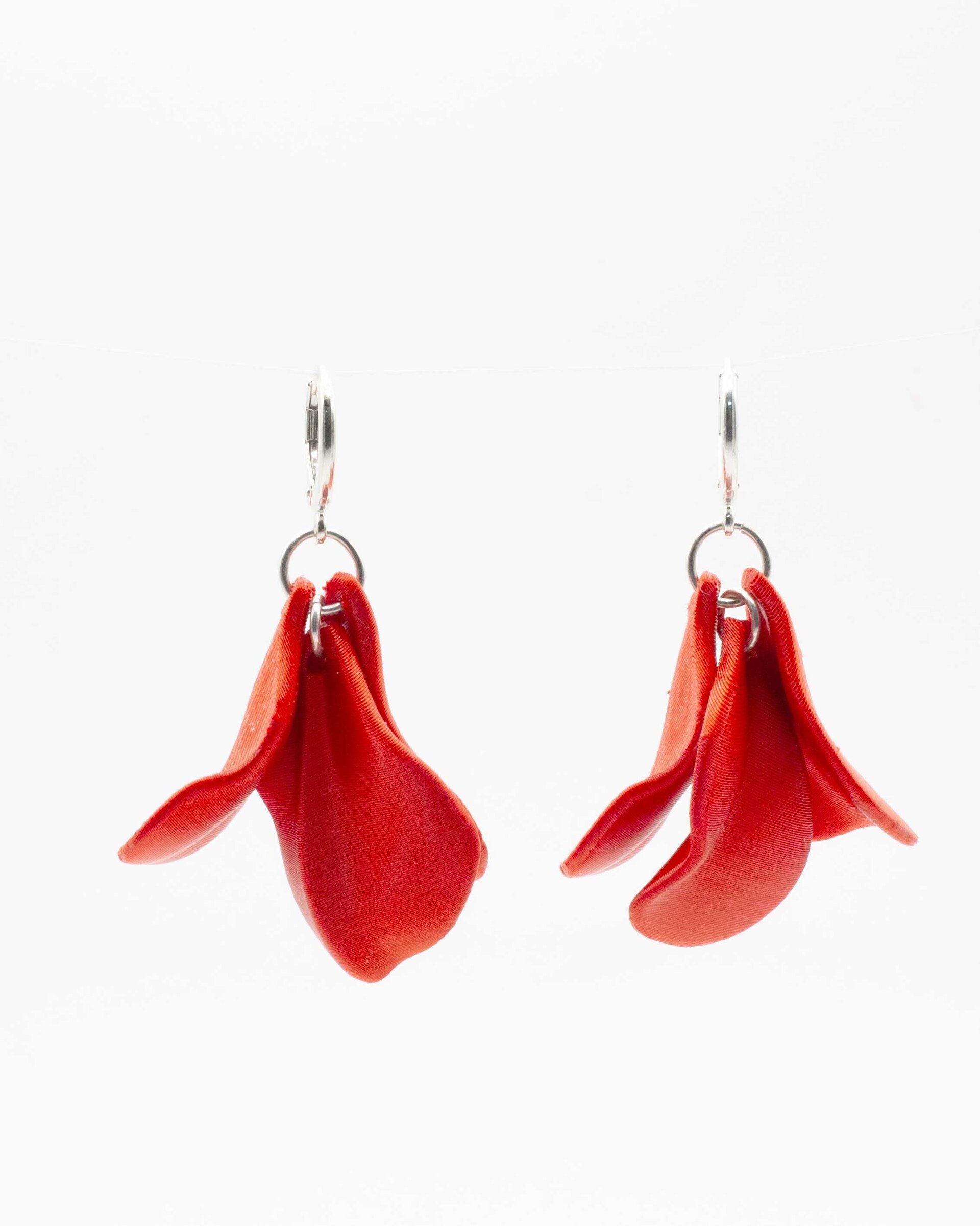Malva Pendientes color Rojo Coral - 7