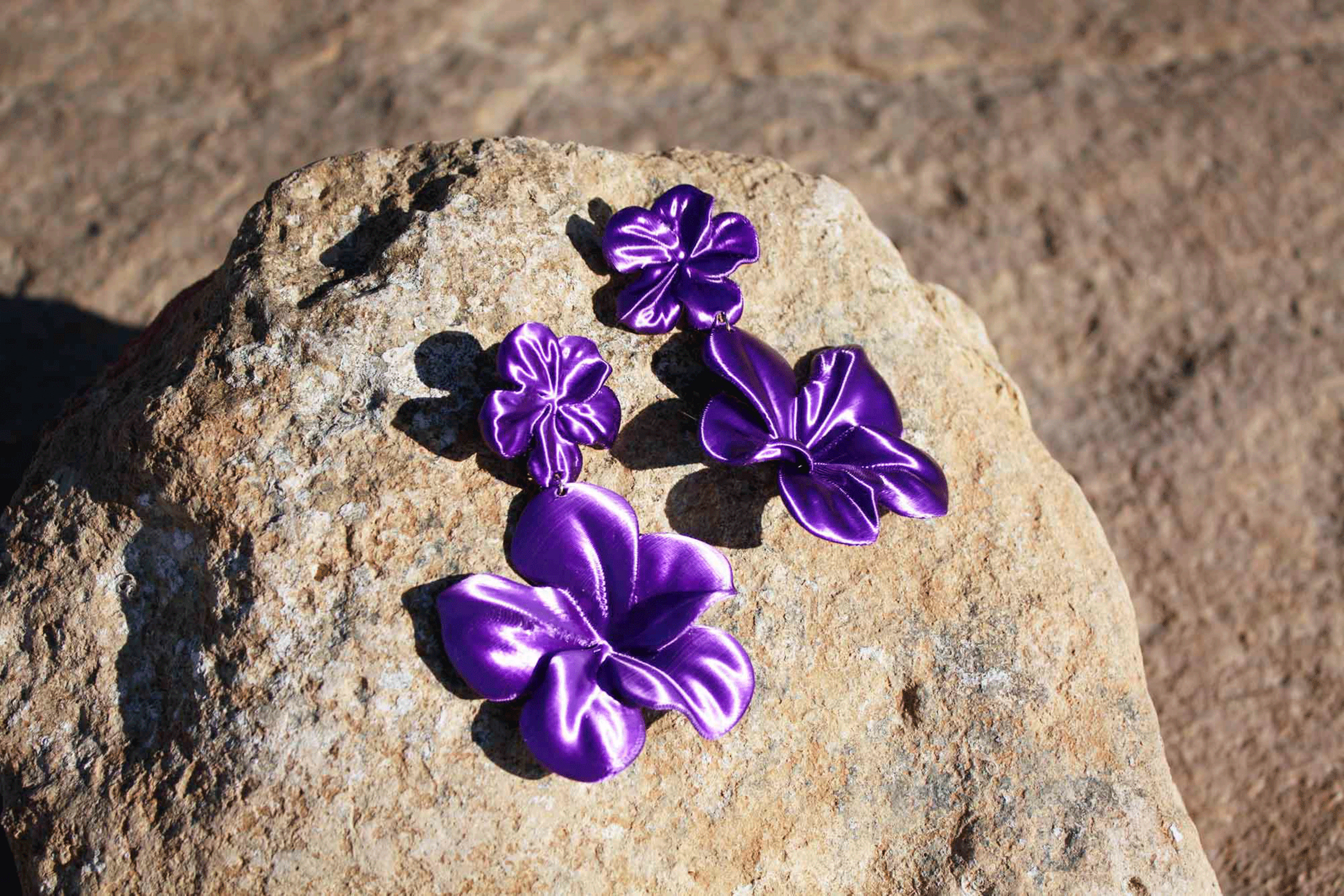 Pendientes Gran Hibis Purple - 4