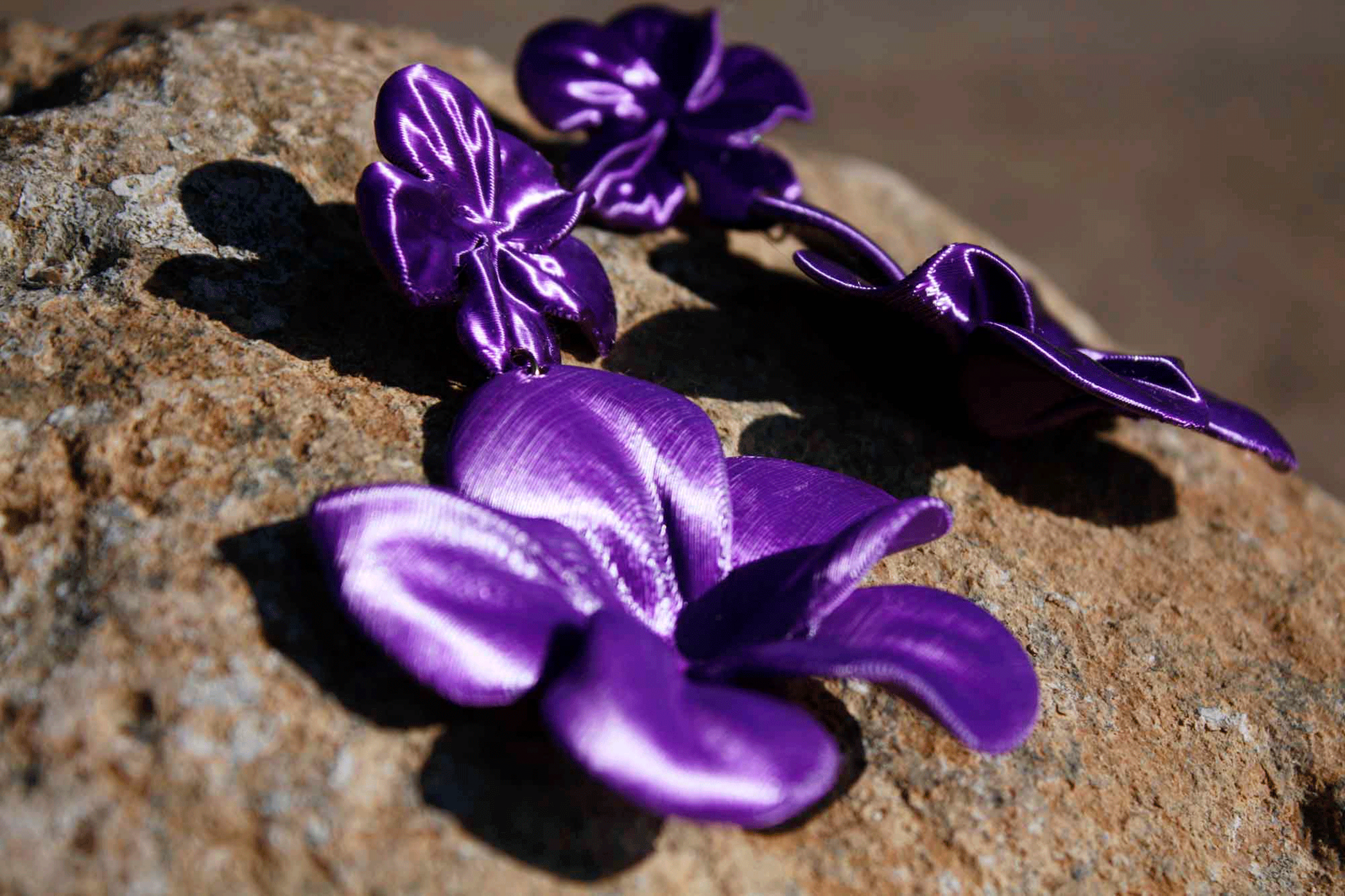 Pendientes Gran Hibis Purple - 2