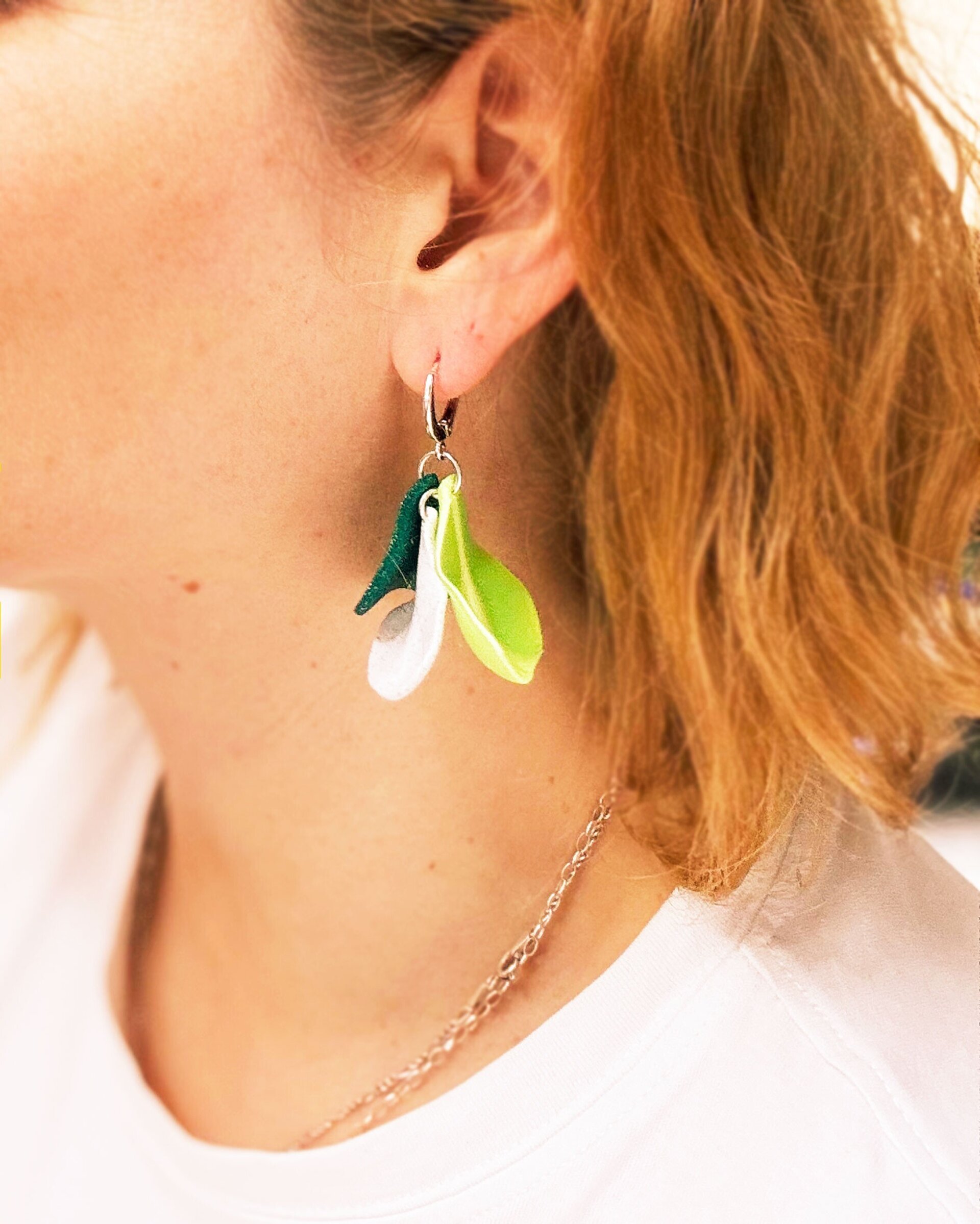 Pendientes Malva Tricolor | Fresh - 2