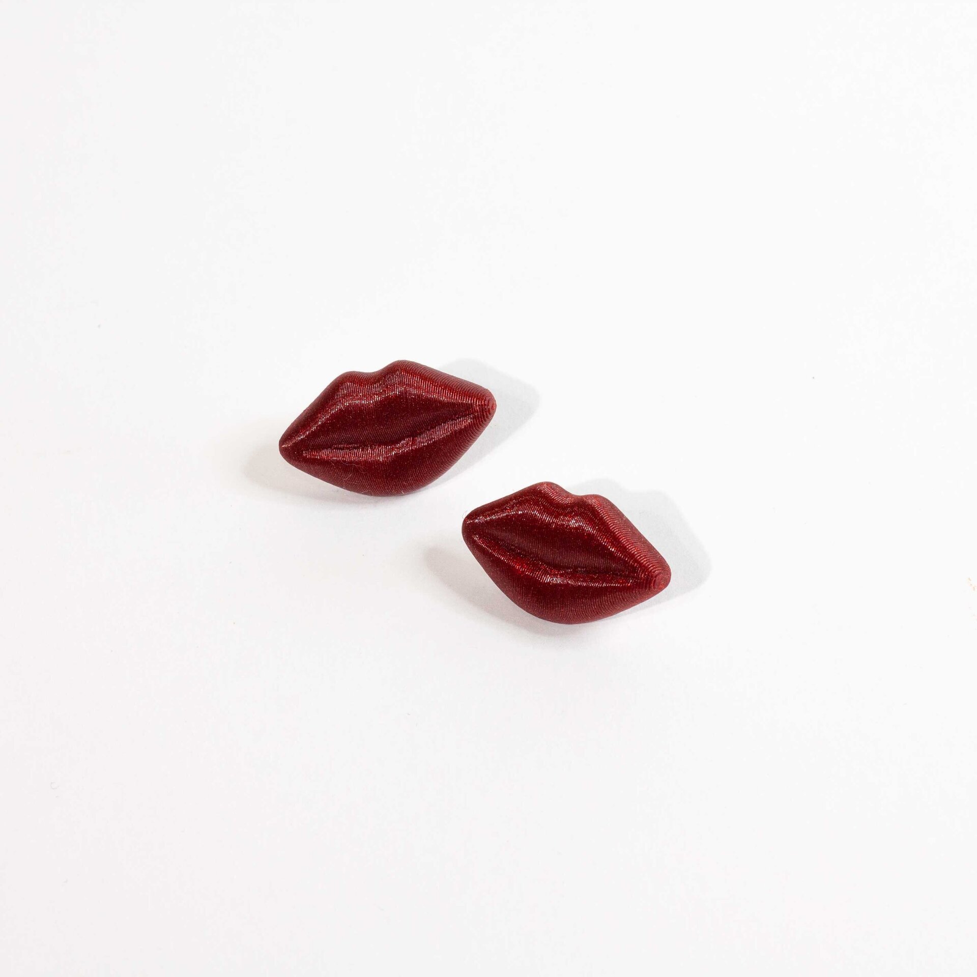 Pendientes KISSES Rojo Oscuro - 2