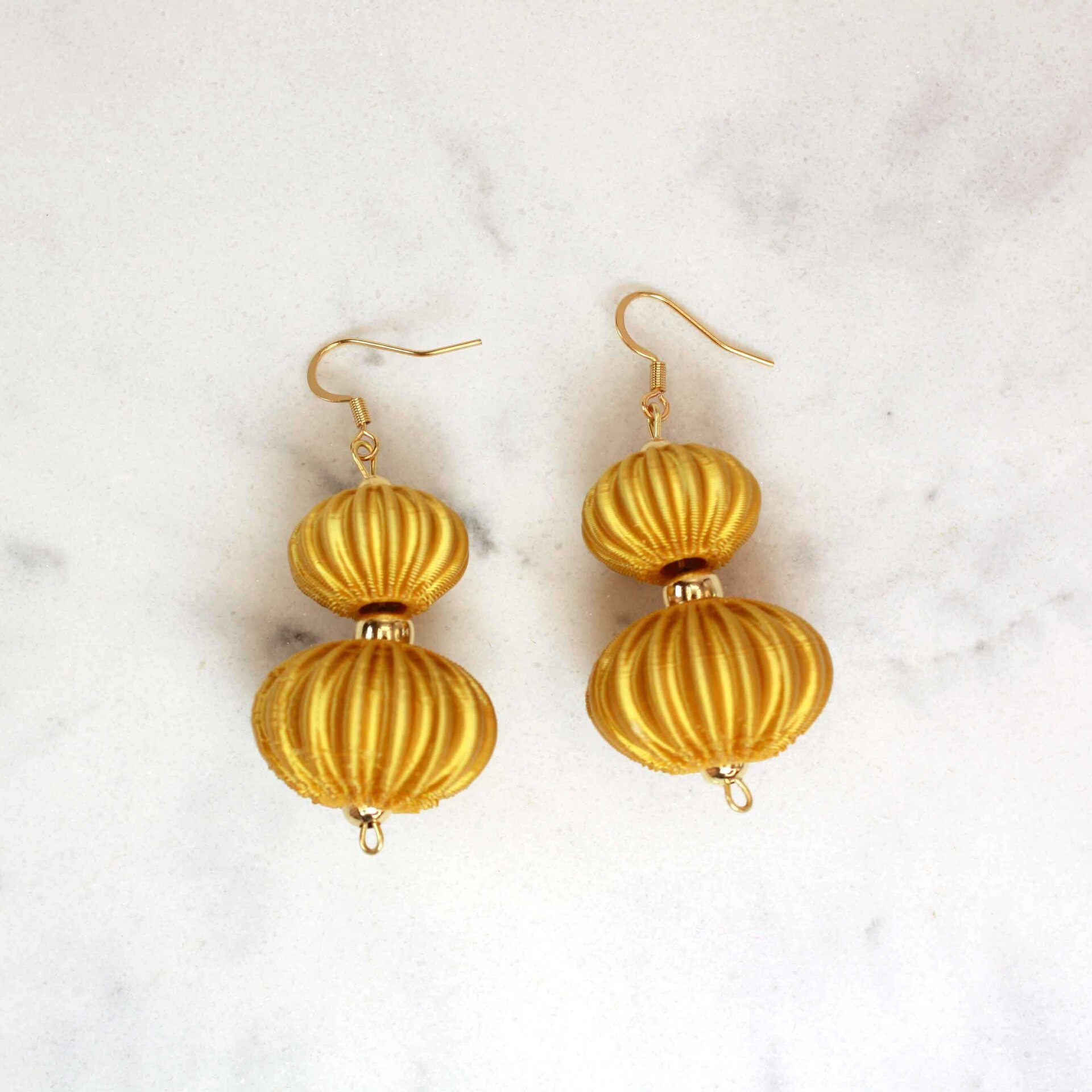 Pendientes Boletia Dorado - 5