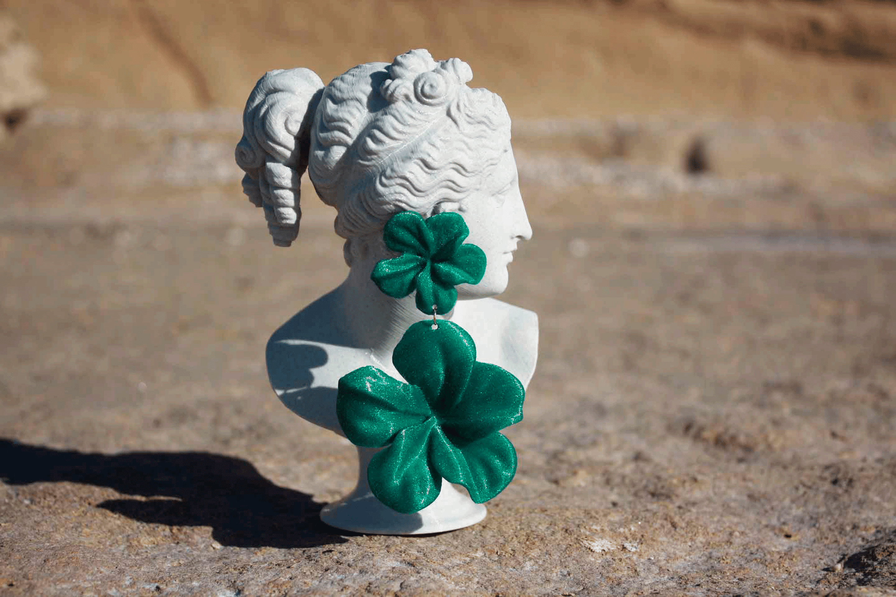 Pendientes Gran Hibis Emerald - 3
