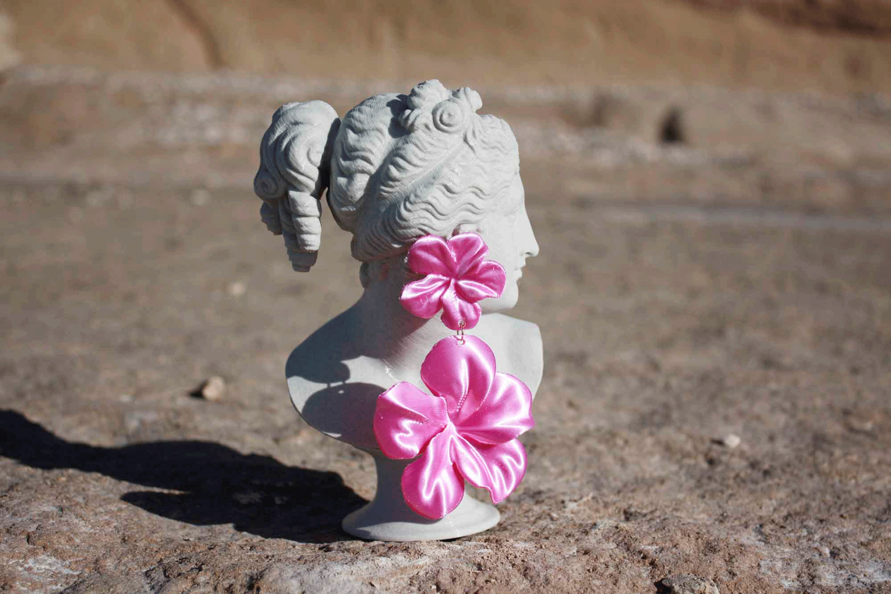 Pendientes Gran Hibis Pink - 4