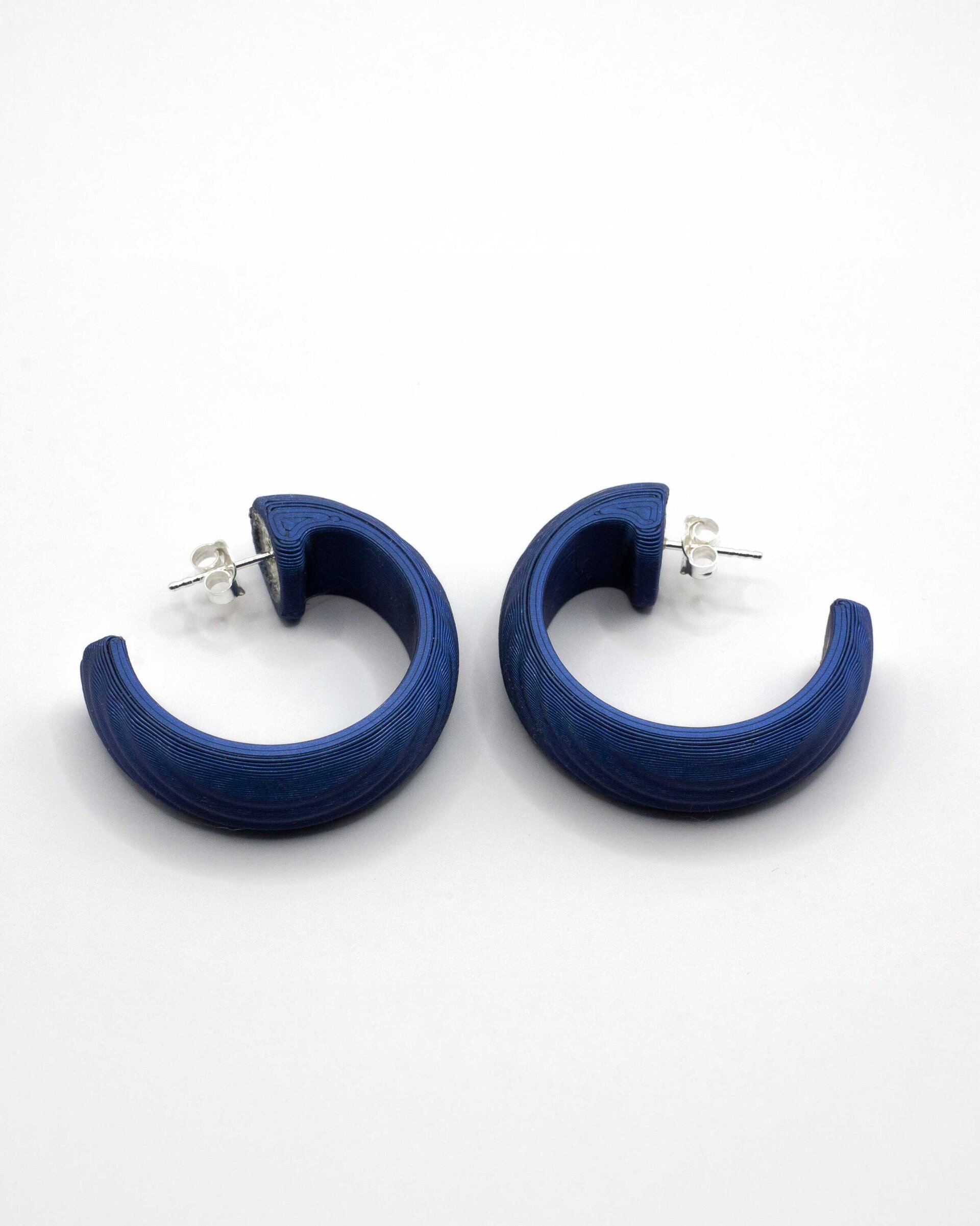 Pendientes de Aro Nouveau, en Azul Noche - 2