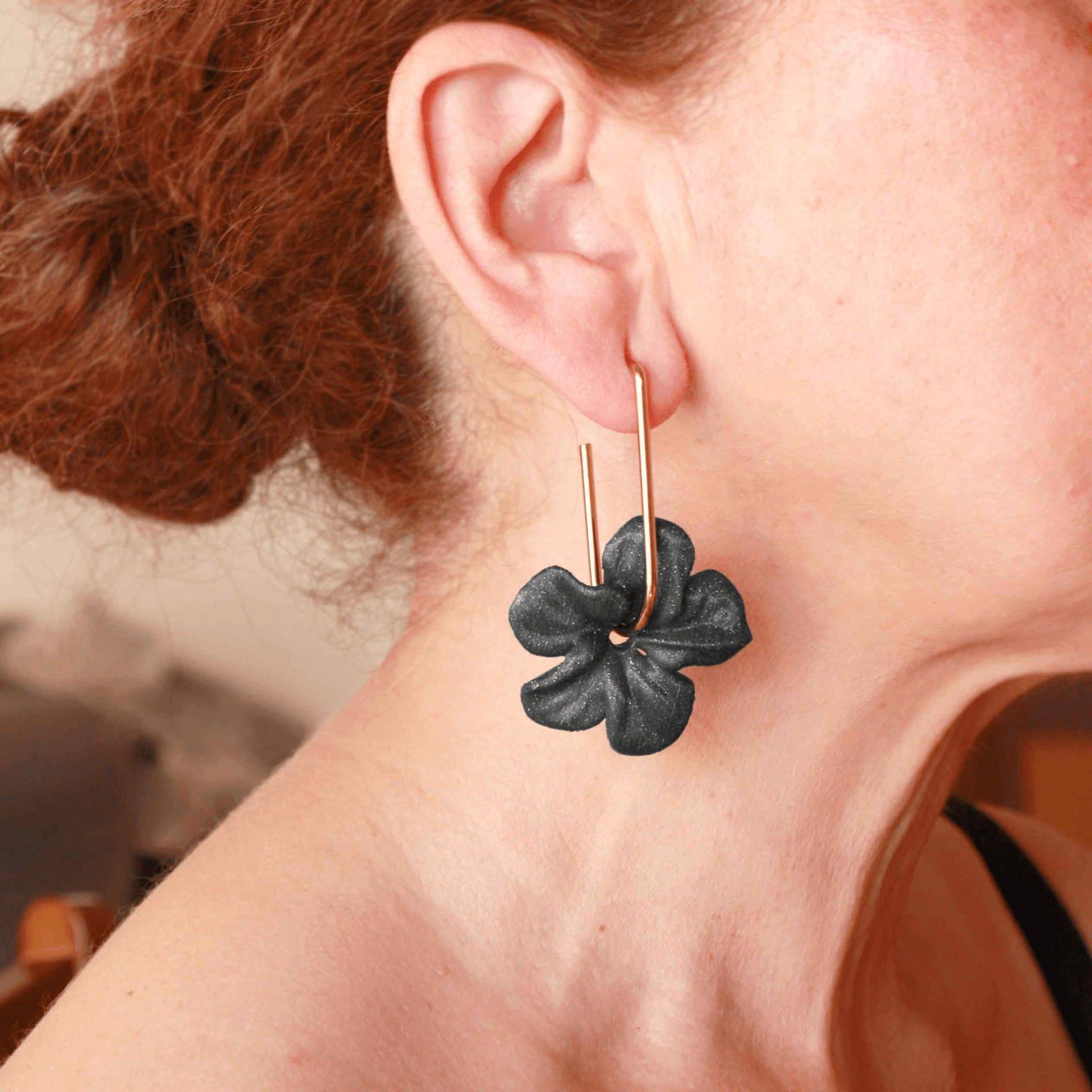 Pendientes Trionum Black - 3