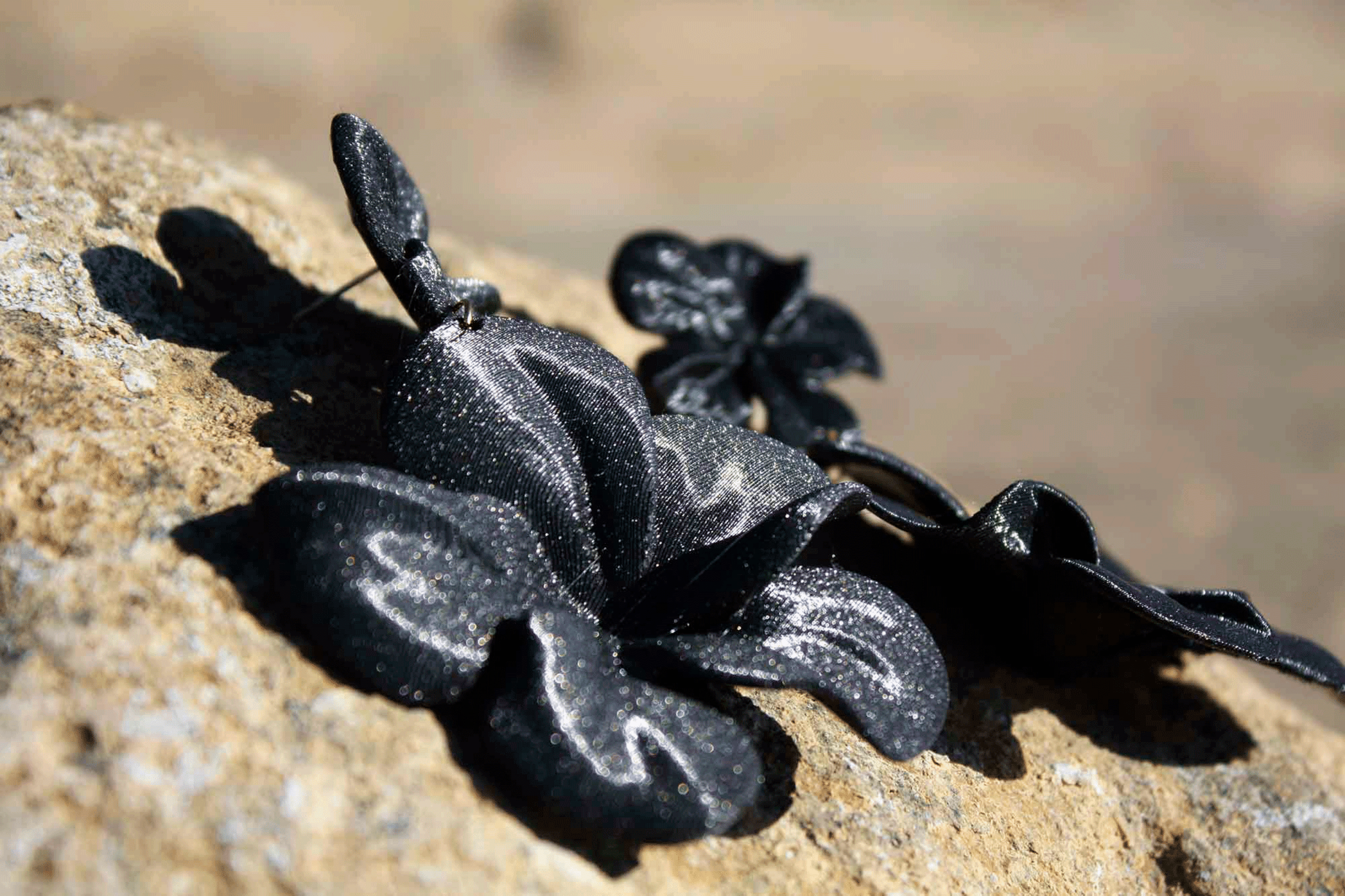 Pendientes Gran Hibis Black - 3