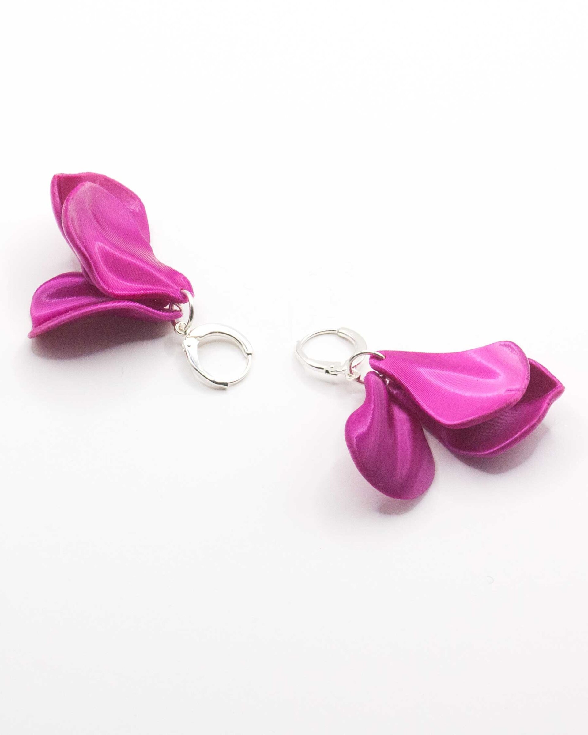 Malva Pendientes color Rosa Ciclamen - 5
